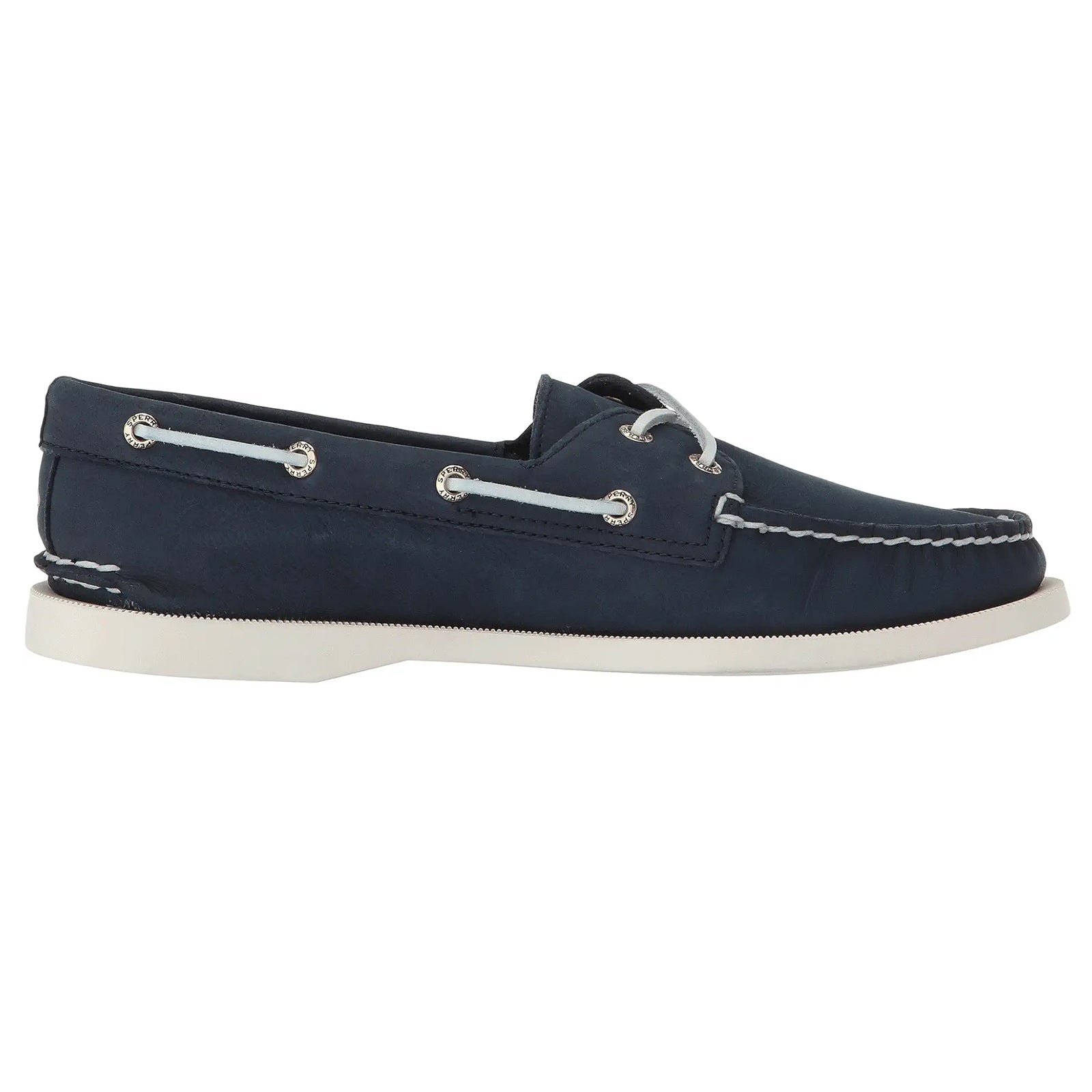 Sperry Authentic Original 2-Eye Full Grain Leather Womens Shoes#color_navy