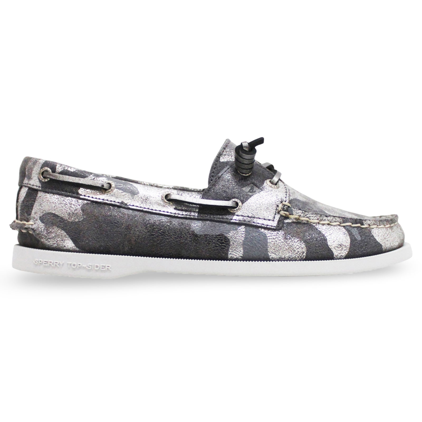 Sperry Authentic Original Vida Full Grain Leather Womens Shoes#color_camo grey multi
