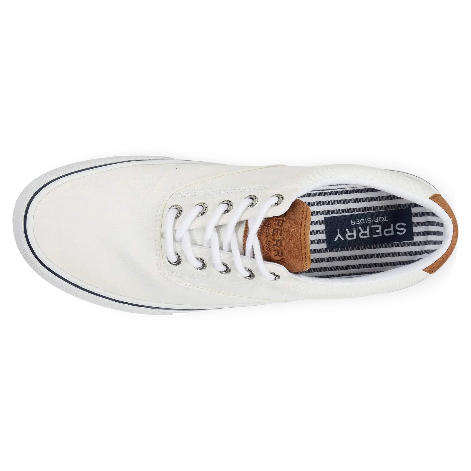 Sperry Striper II CVO SW Fabric Synthetic Mens Trainers#color_white