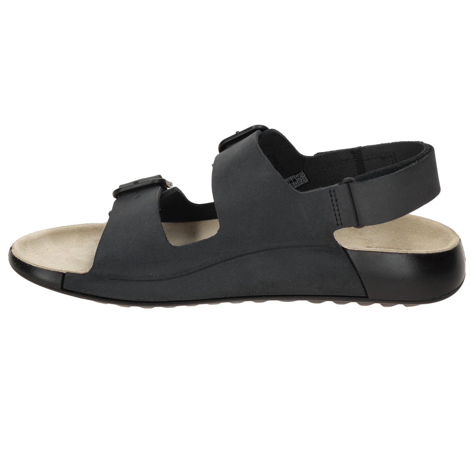 Ecco Cozmo 206903 Nubuck Leather Womens Sandals#color_black