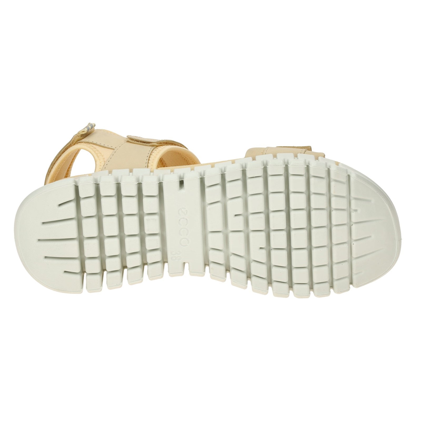 Ecco Gruuv Sol Leather Textile Womens Sandals#color_straw