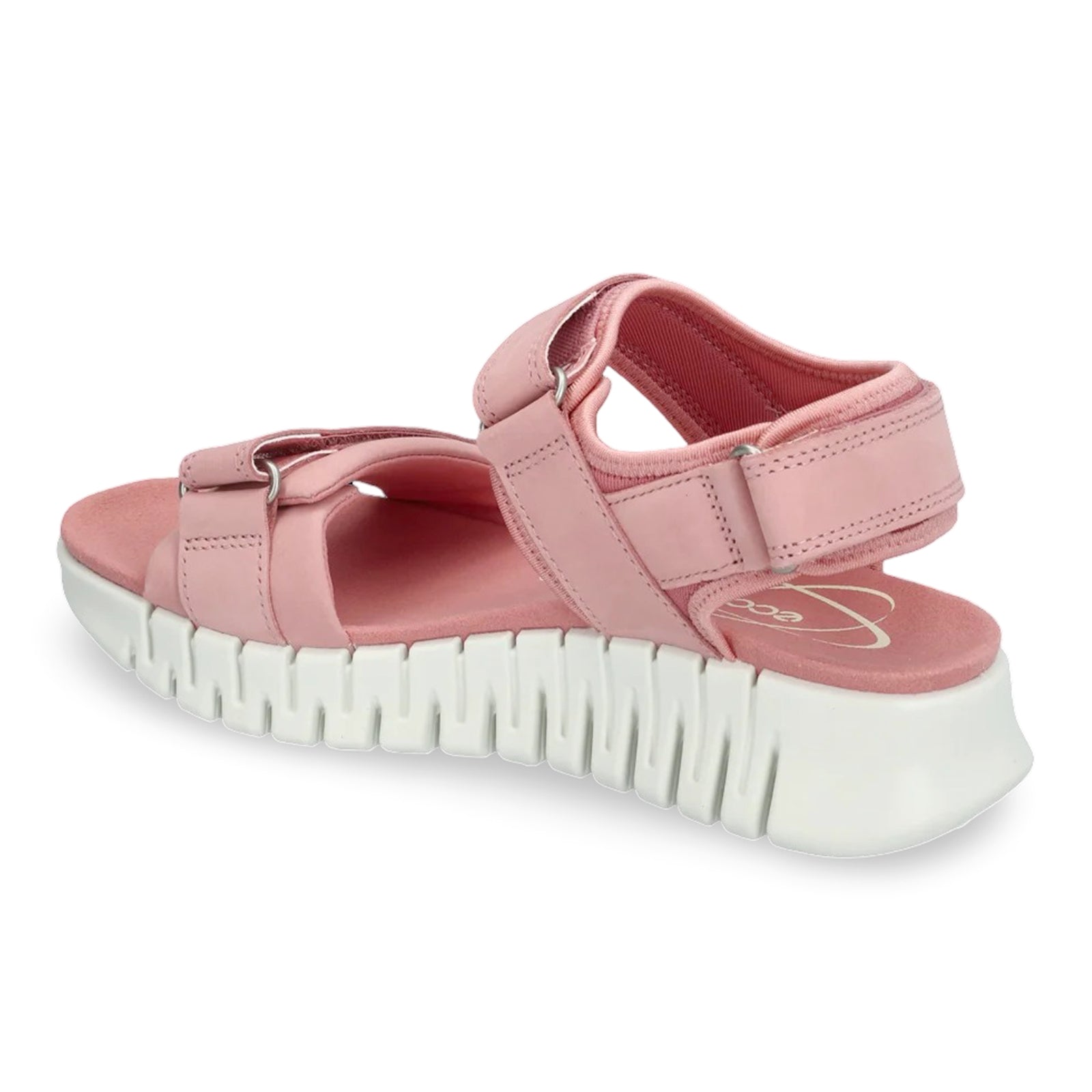 Ecco Gruuv Sol Leather Textile Womens Sandals#color_old rose