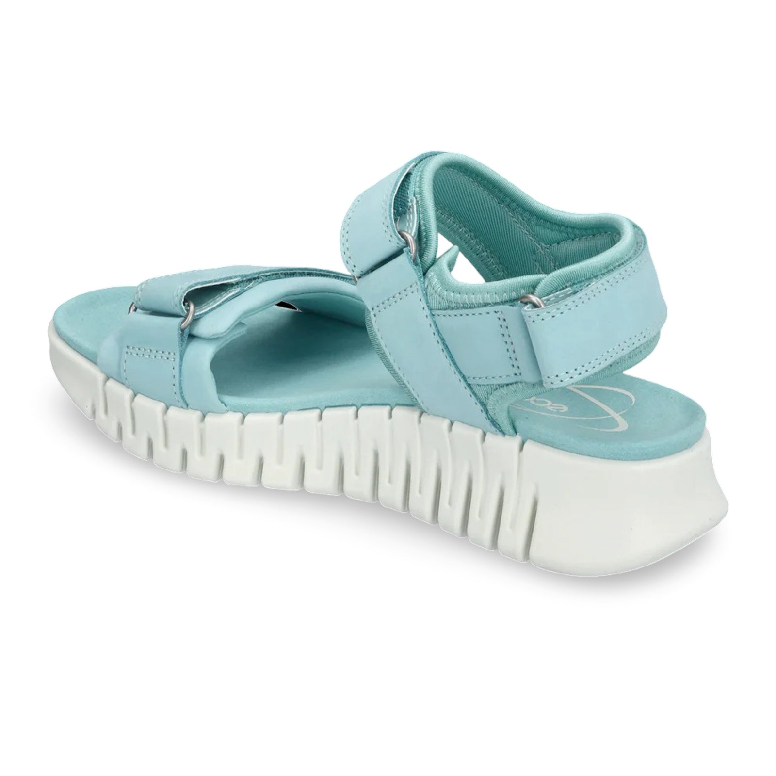 Ecco Gruuv Sol Leather Textile Womens Sandals#color_aquatic