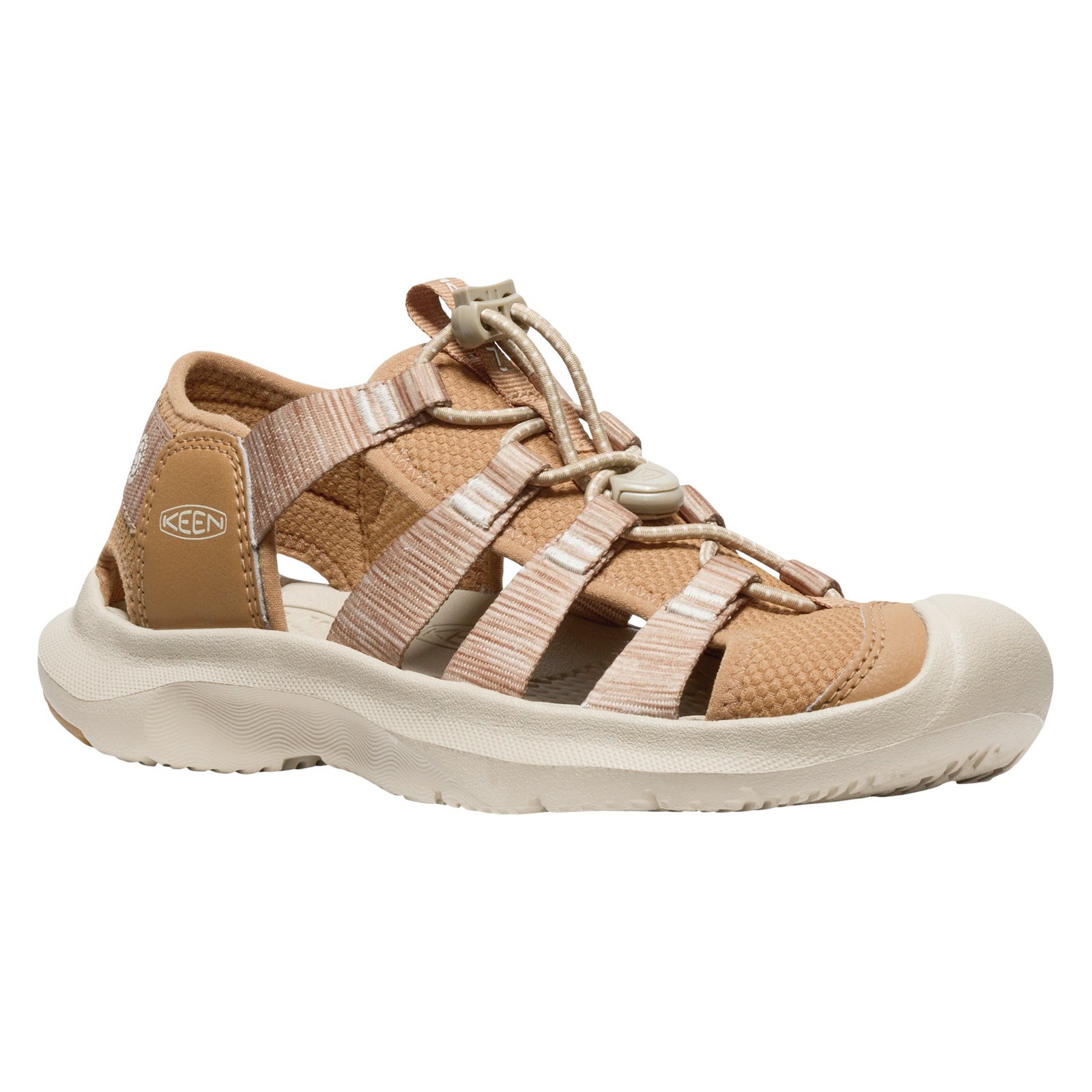 Keen Seanik H2 Synthetic Textile Womens Sandals#color_chipmunk cornstalk