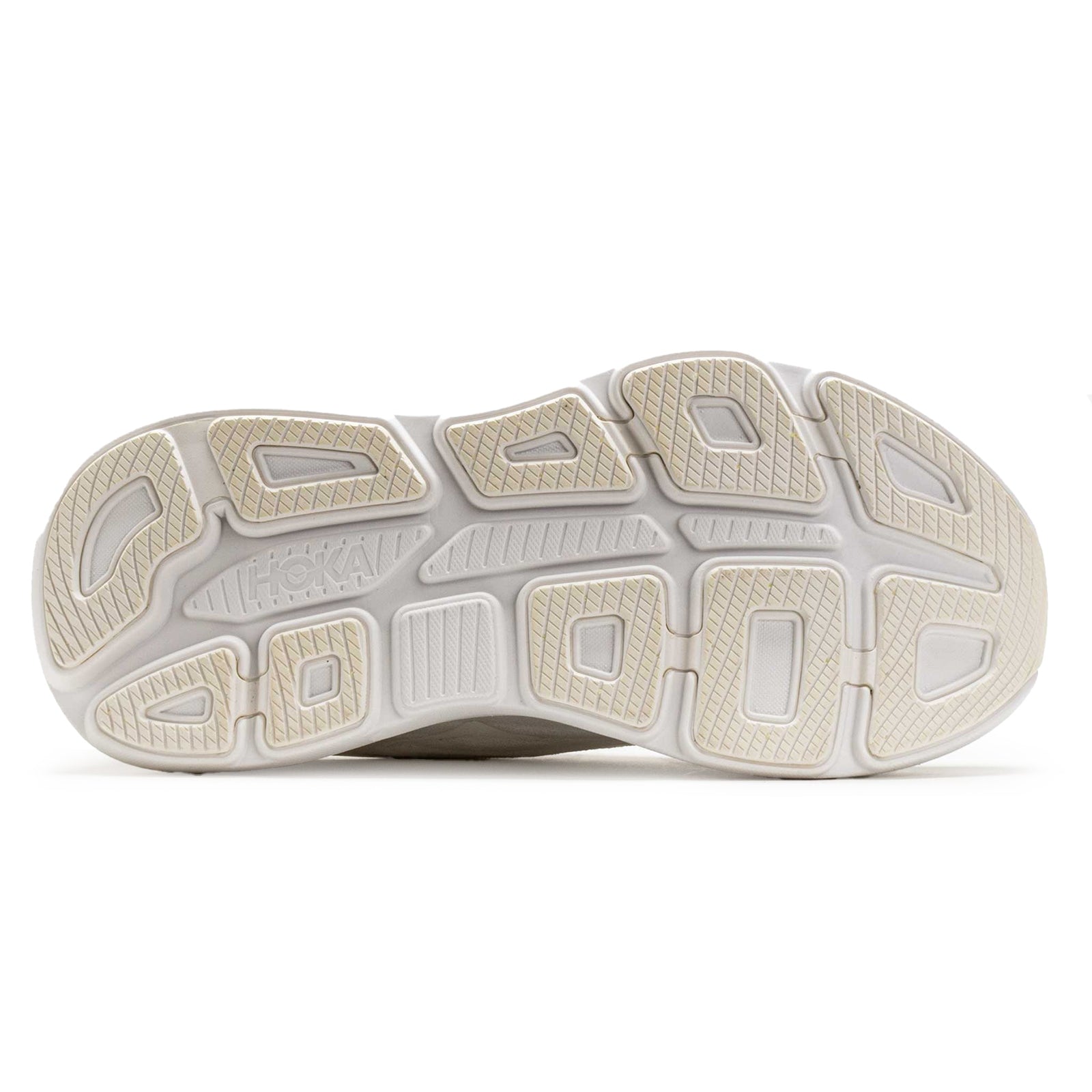 Hoka Bondi 9 Textile Synthetic Mens Trainers#color_white white