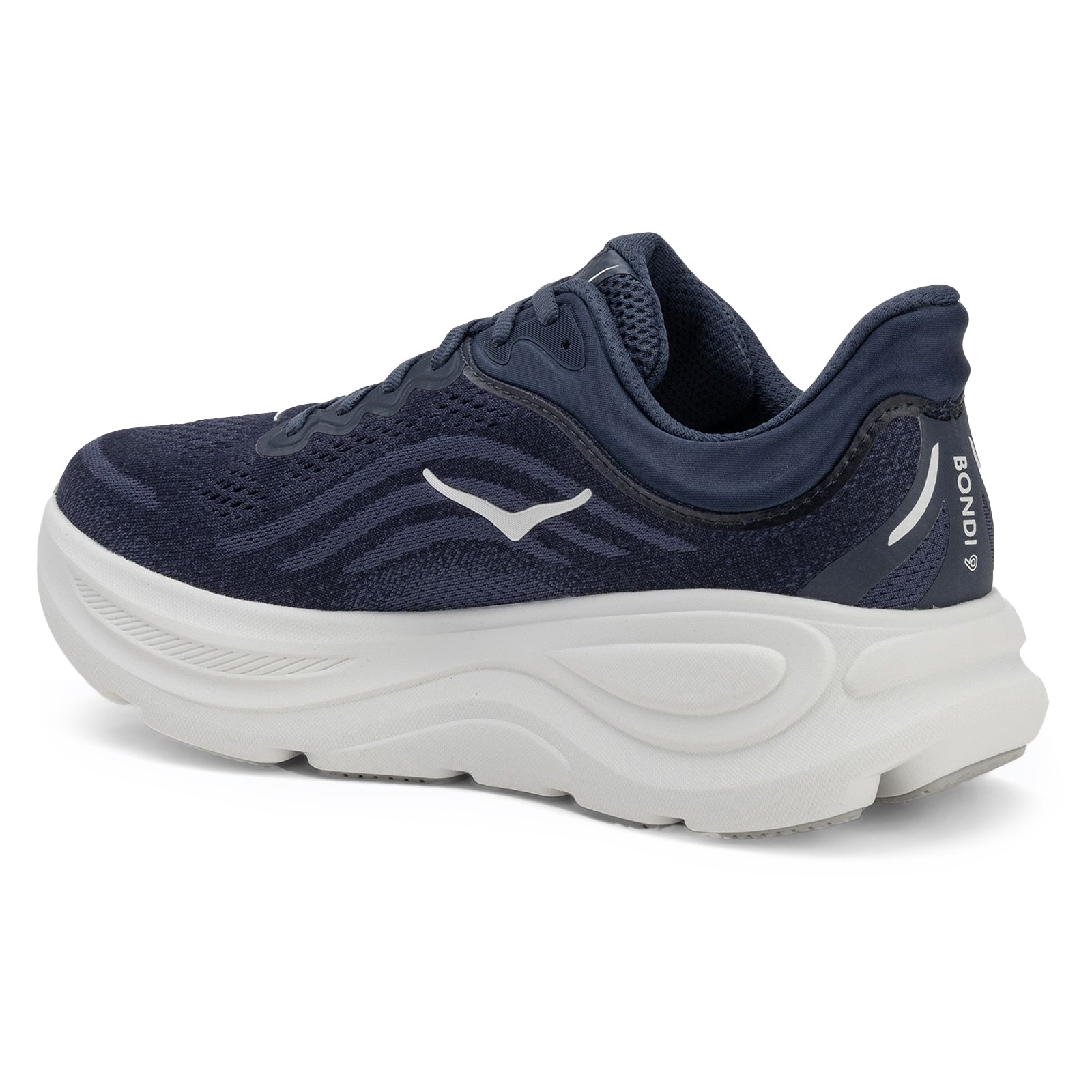 Hoka Bondi 9 Textile Synthetic Mens Trainers#color_varsity navy white
