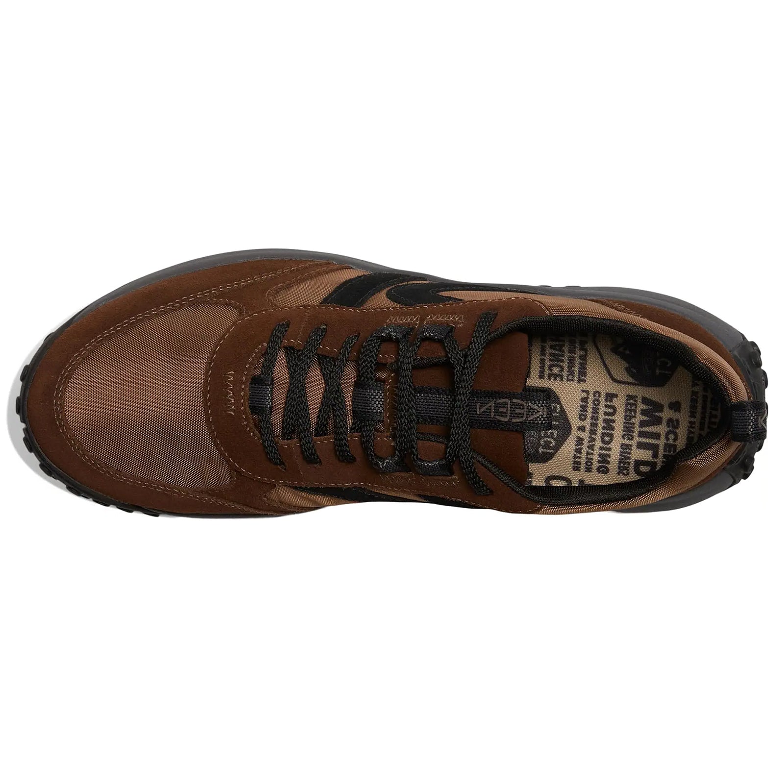 Keen KS86 Leather Synthetic Mens Trainers#color_dark earth black