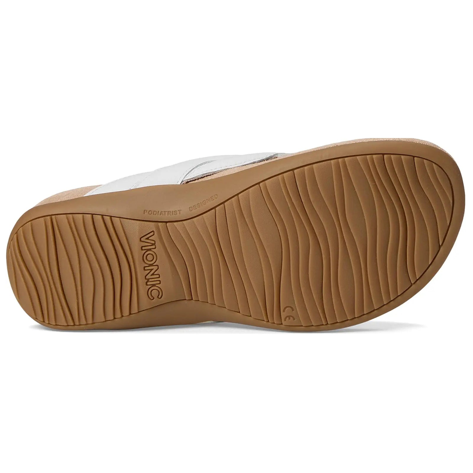 Vionic Bella Braid Leather Womens Sandals#color_white