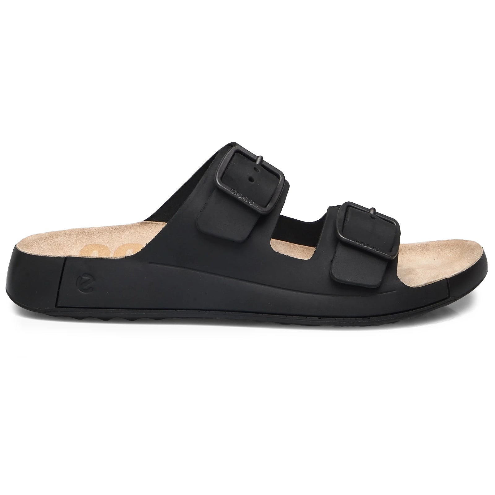 Ecco Cozmo 500984 Nubuck Mens Sandals#color_black