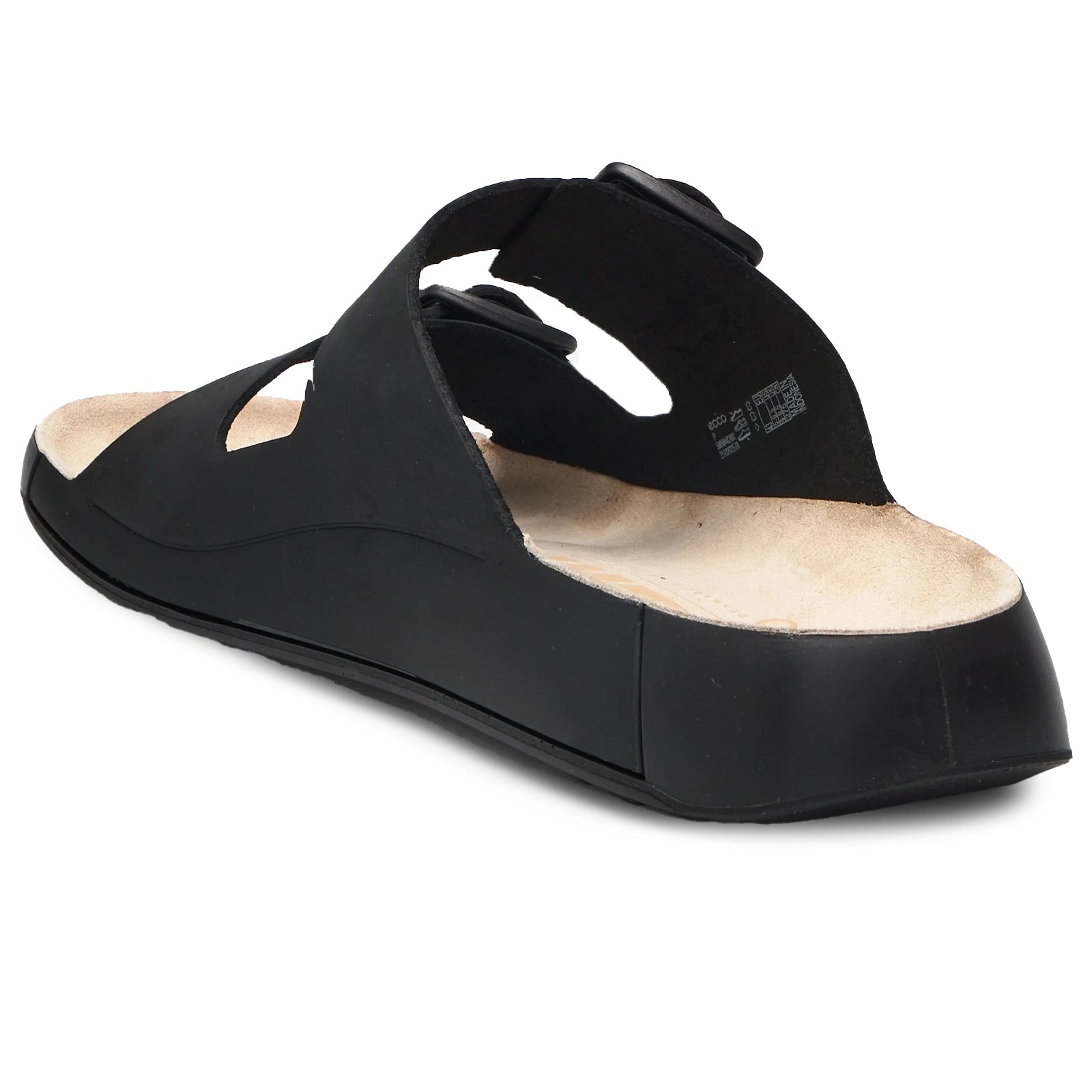 Ecco Cozmo 500984 Nubuck Mens Sandals#color_black