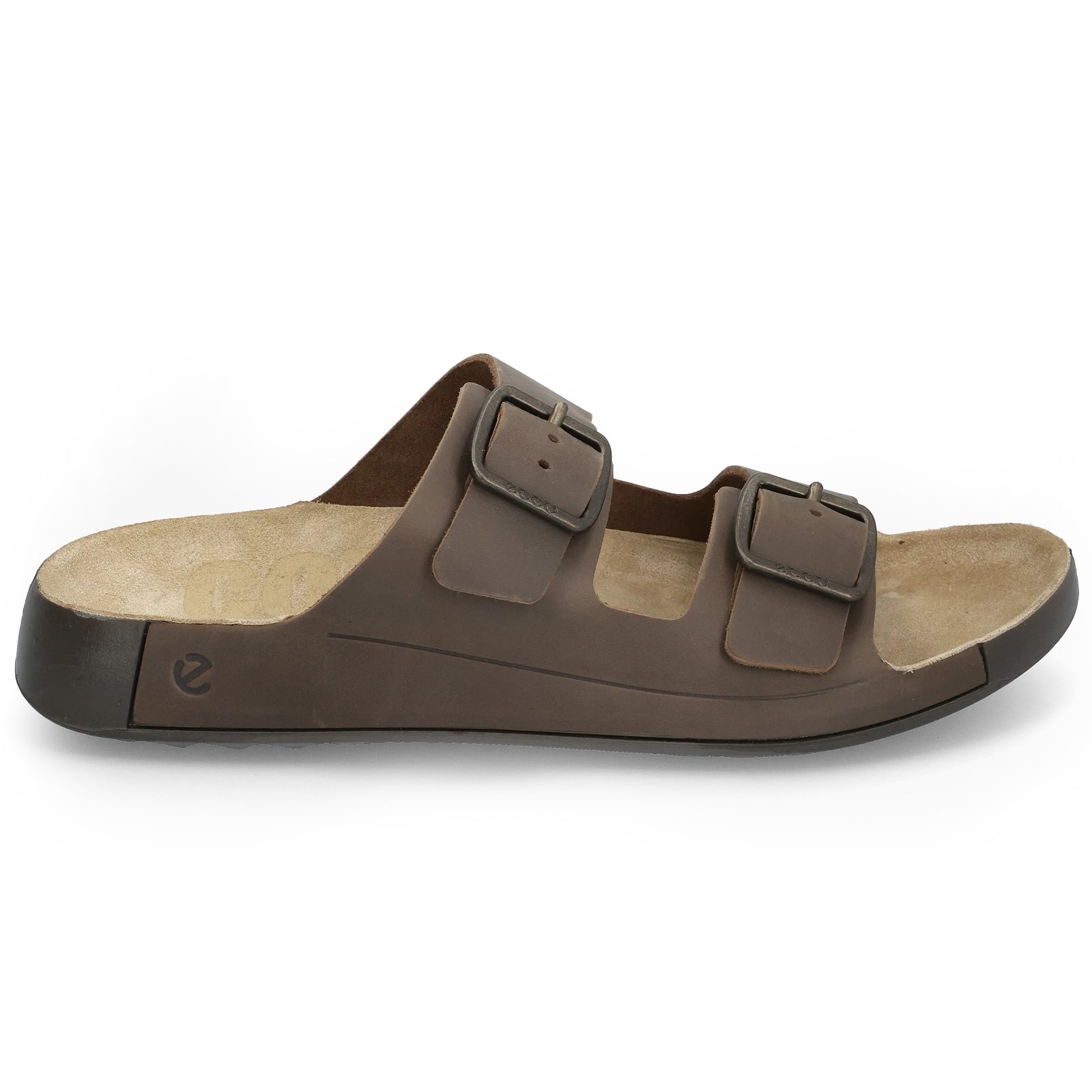 Ecco Cozmo 500984 Nubuck Mens Sandals#color_nutmeg brown