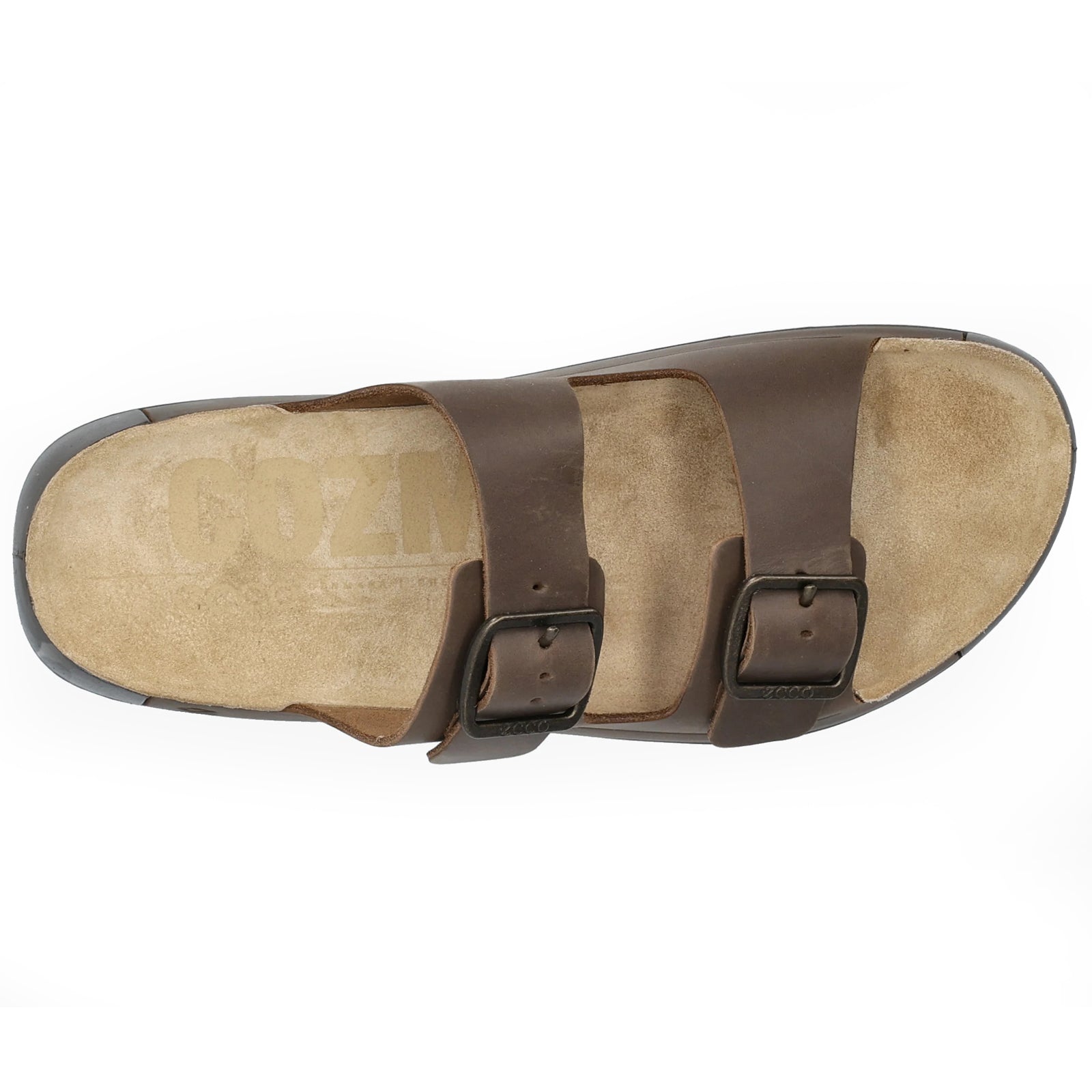 Ecco Cozmo 500984 Nubuck Mens Sandals#color_nutmeg brown