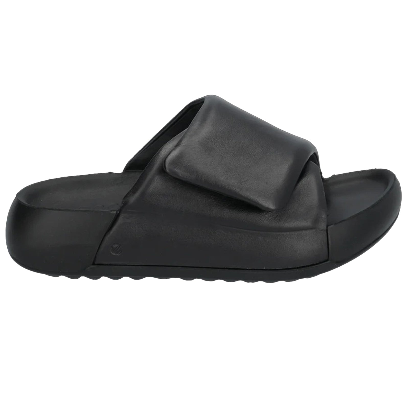 Ecco Cozmo PF 206683 Full Grain Leather Womens Sandals#color_black