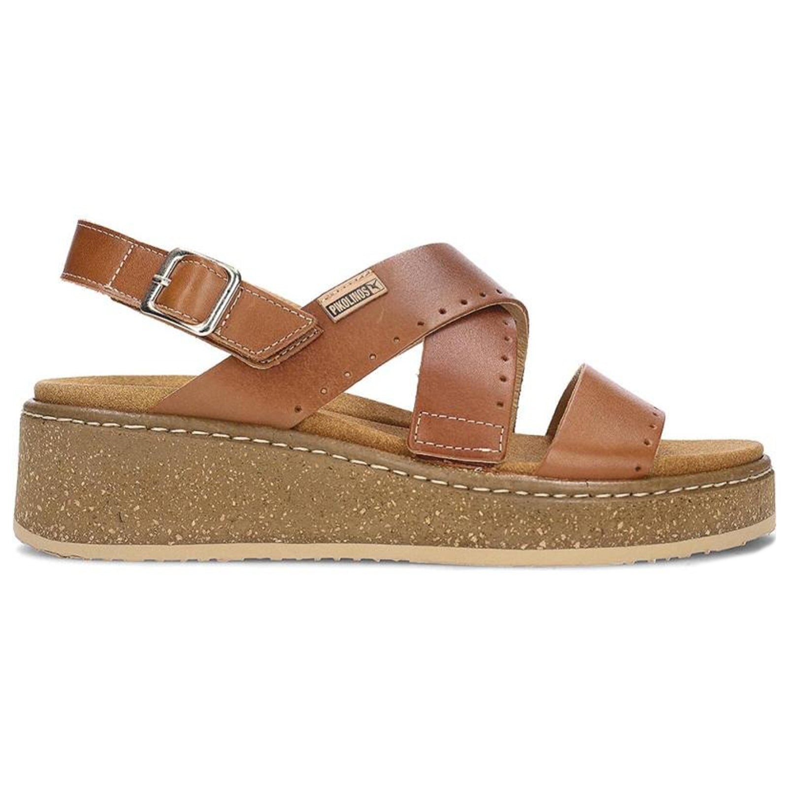 Pikolinos Alzira W9D Leather Womens Sandals#color_brandy