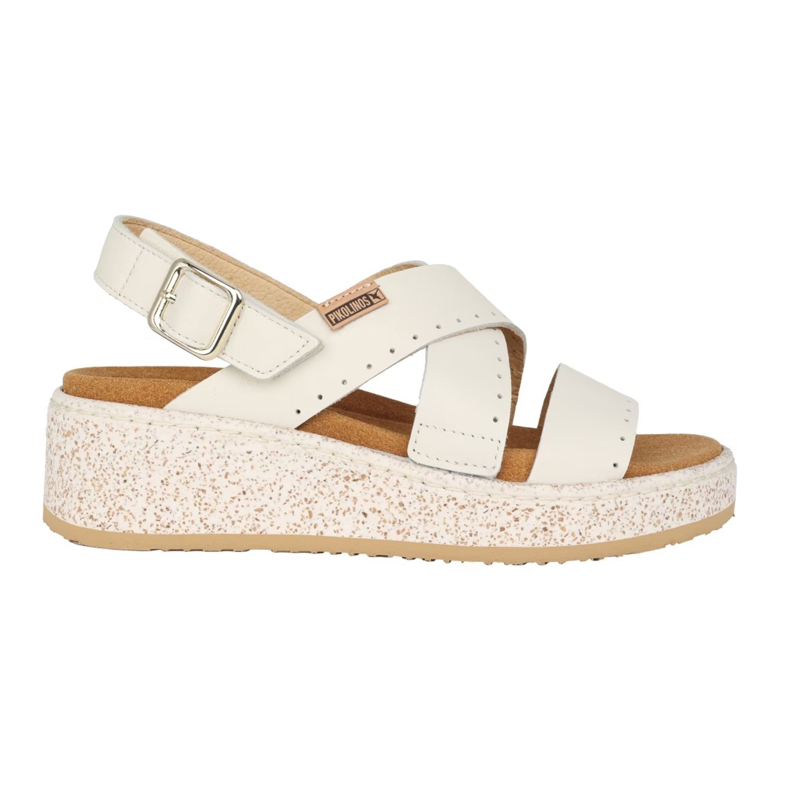 Pikolinos Alzira W9D Leather Womens Sandals#color_nata