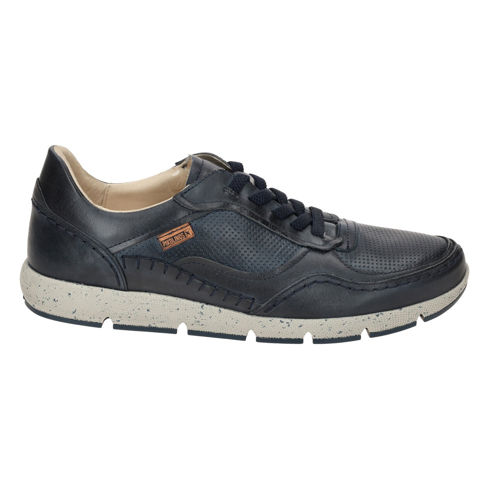 Pikolinos Fuencarral M4U-6312 Leather Mens Trainers#color_blue