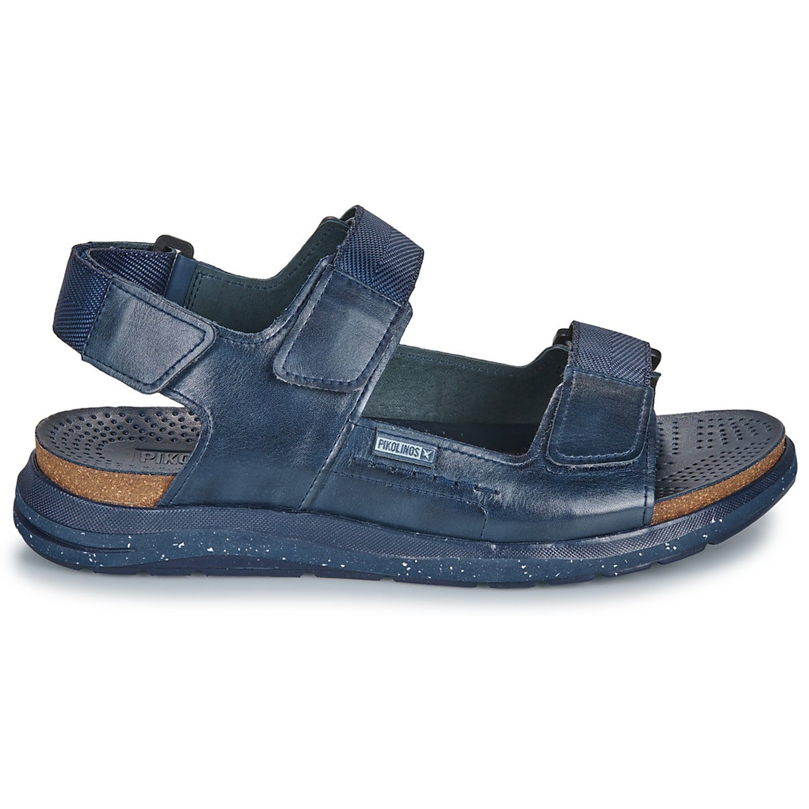 Pikolinos Nijar M0B Leather Textile Mens Sandals#color_blue
