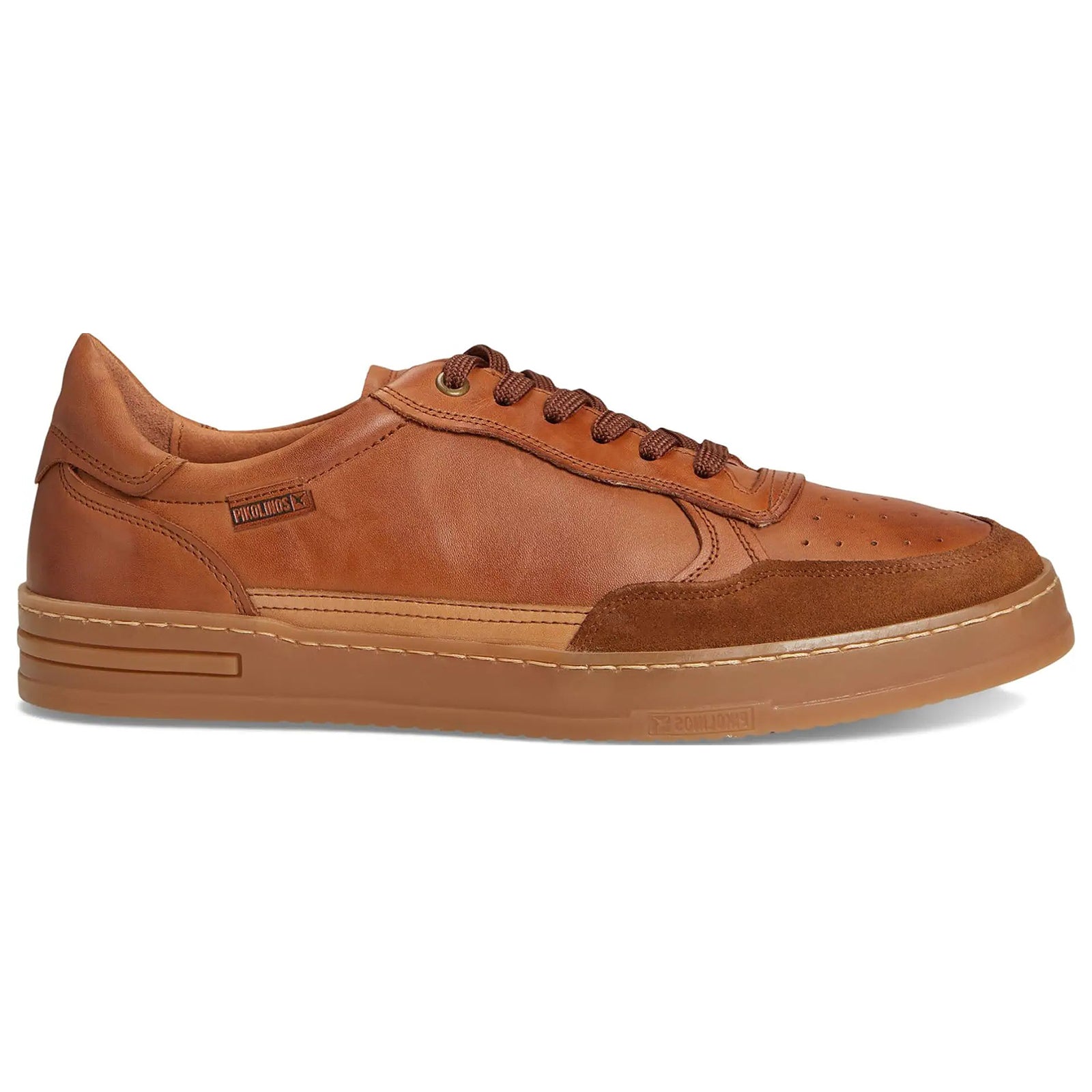 Pikolinos Xativa M1K Leather Mens Trainers#color_brandy