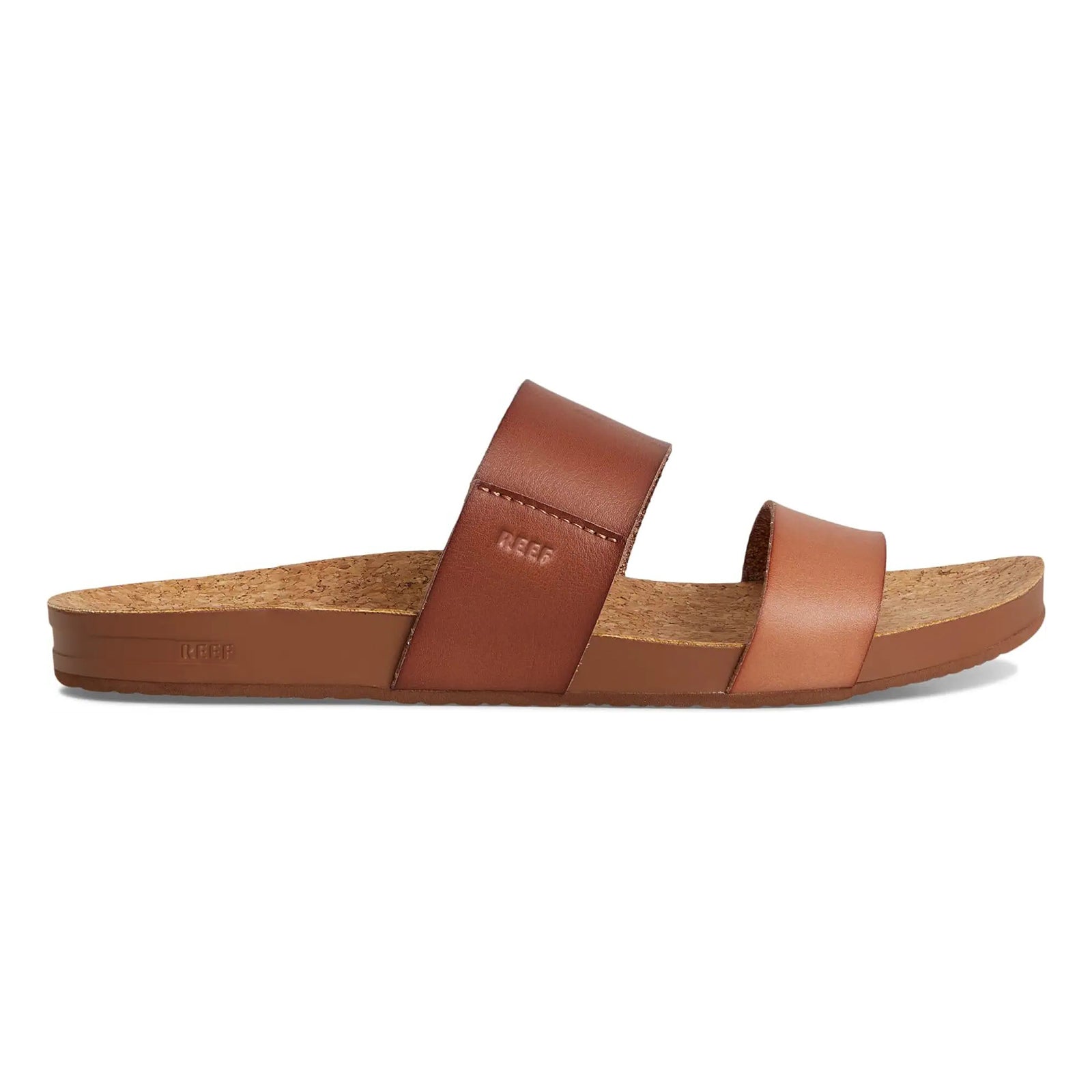 Reef Cushion Vista Vegan Leather Womens Sandals#color_espresso duo