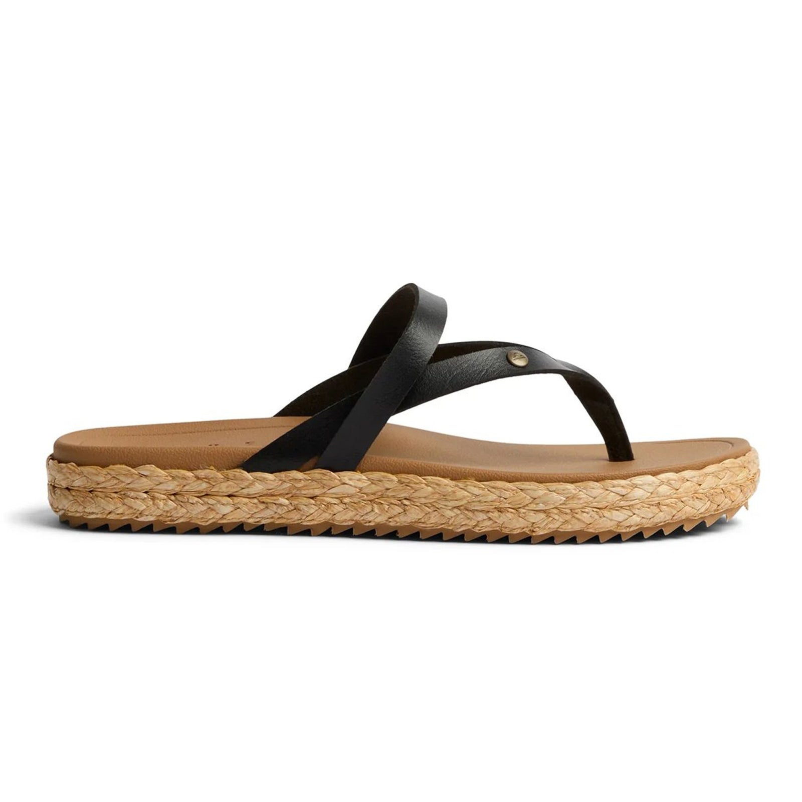 Reef Vista Carmen Vegan Leather Womens Sandals#color_black