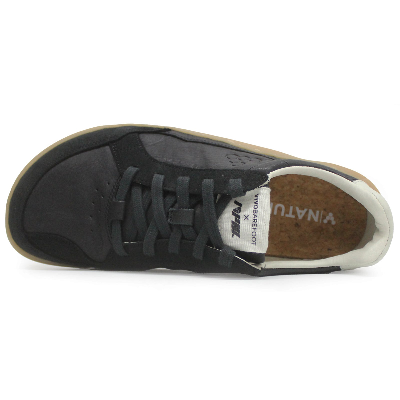 Vivobarefoot Gobi II Leather Mens Trainers#color_raven