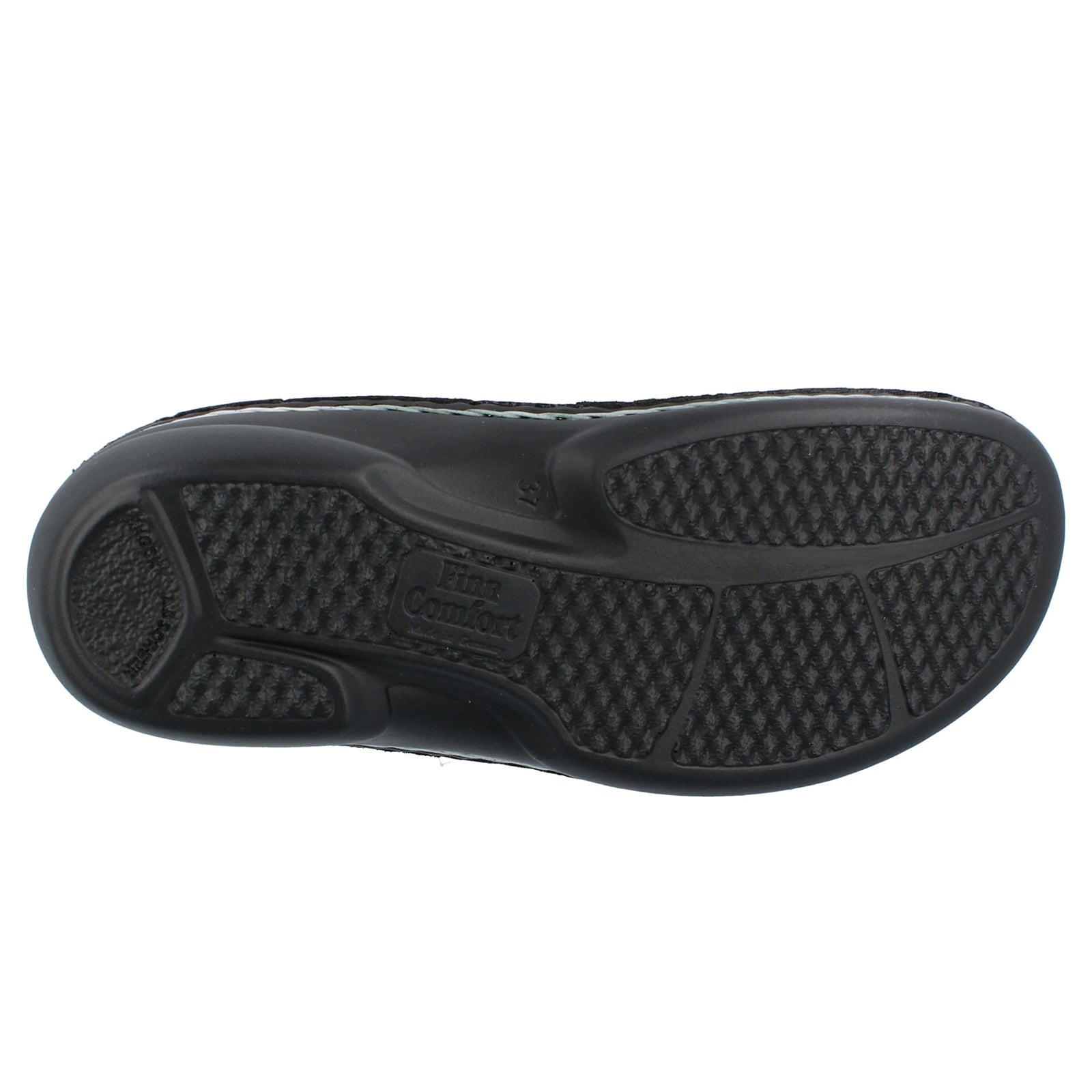 Finn Comfort Biella-S Leather Womens Sandals#color_black