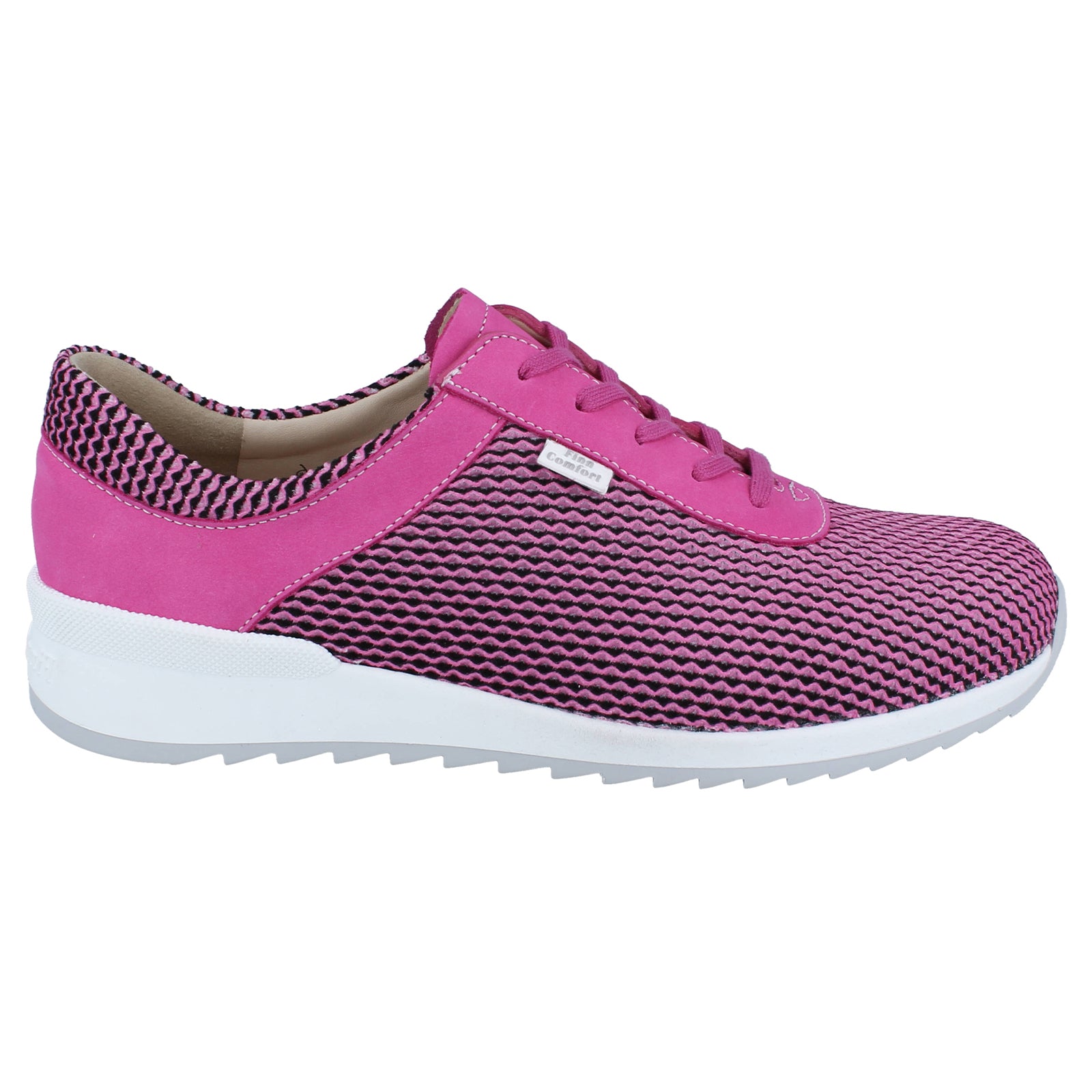 Finn Comfort Cerritos Leather Textile Womens Shoes#color_pink
