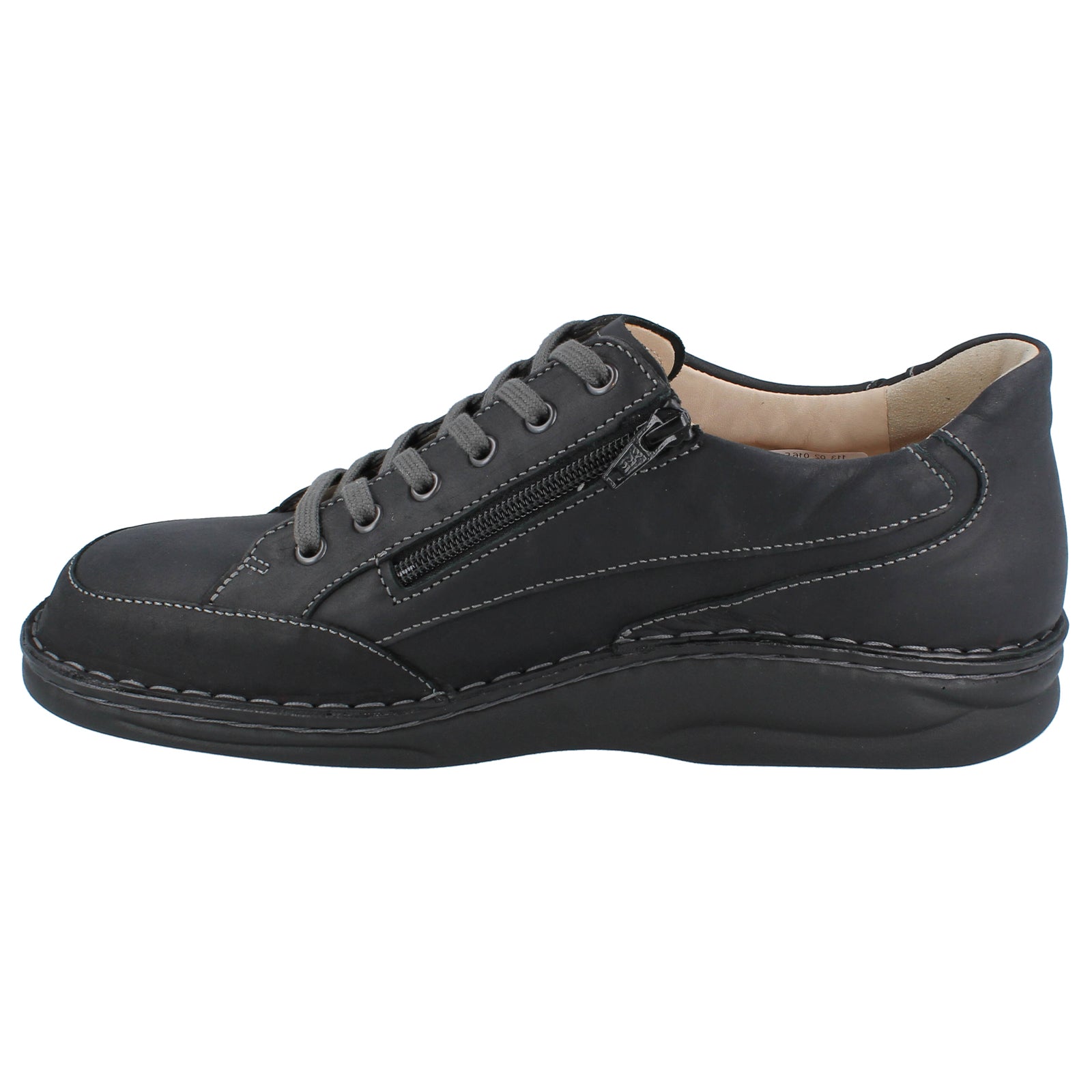 Finn Comfort Falkland Leather Mens Shoes#color_black