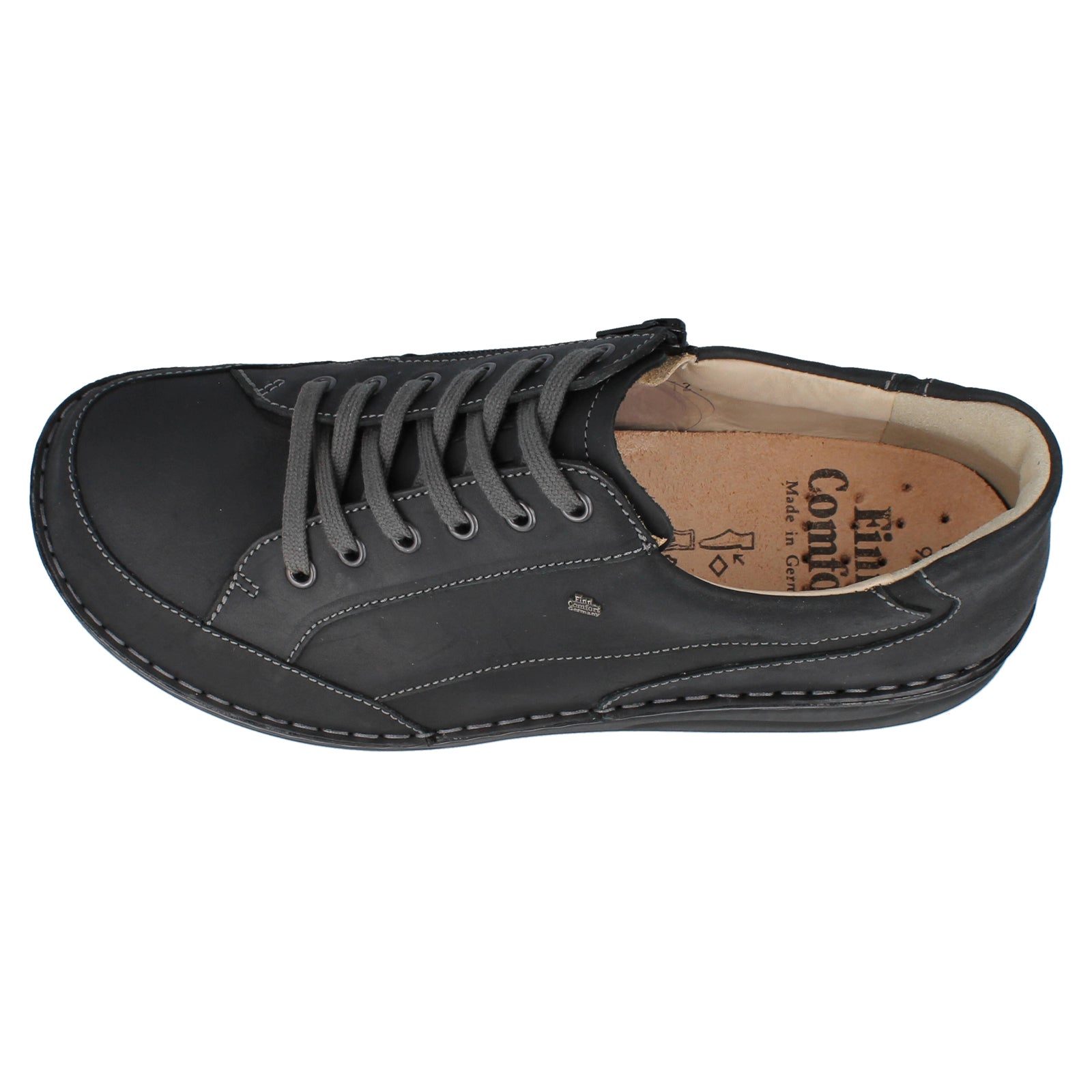 Finn Comfort Falkland Leather Mens Shoes#color_black