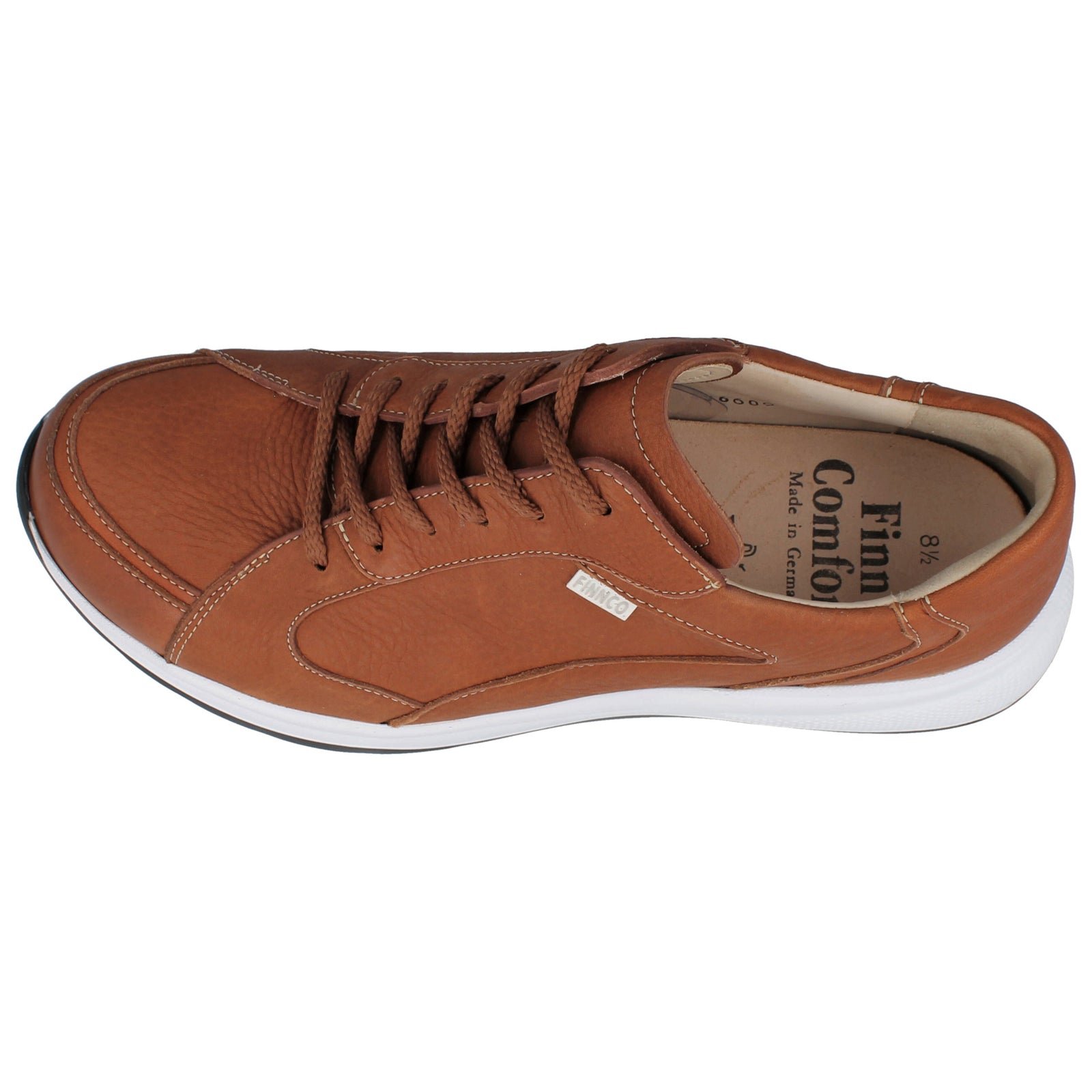Finn Comfort Piccadilly Leather Mens Shoes#color_cuoio