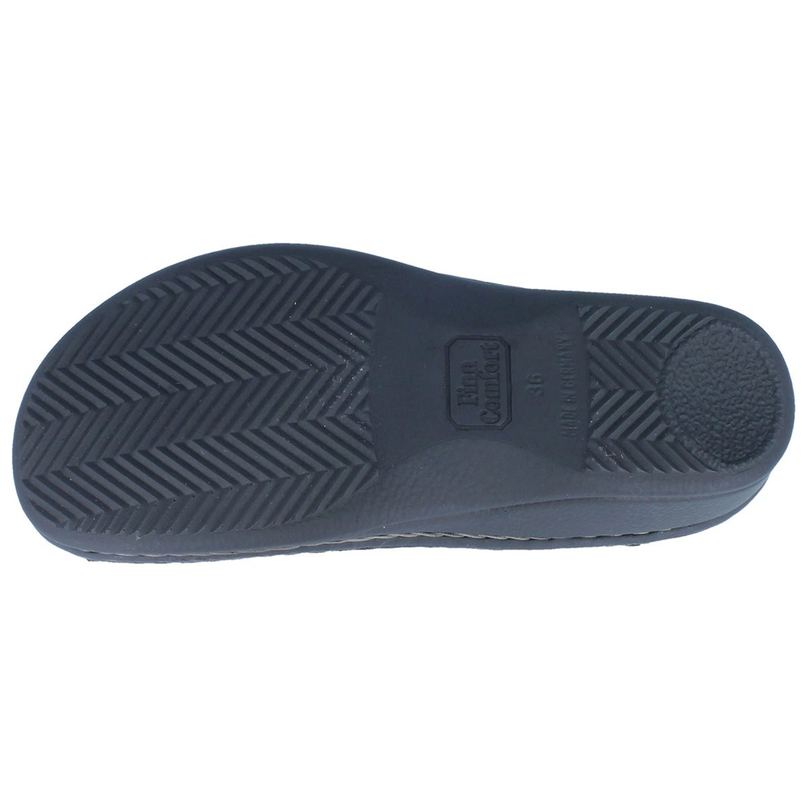 Finn Comfort Pisa Leather Womens Sandals#color_black