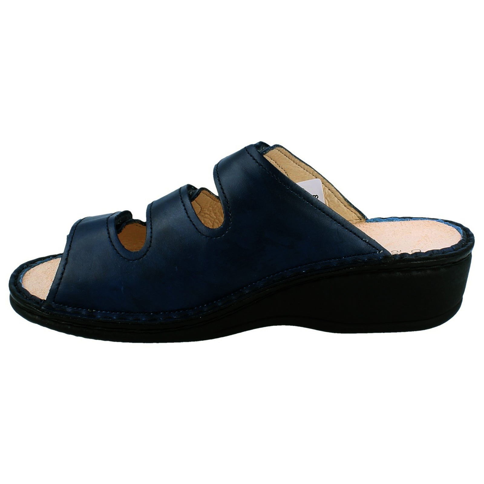 Finn Comfort Pisa Leather Womens Sandals#color_blue