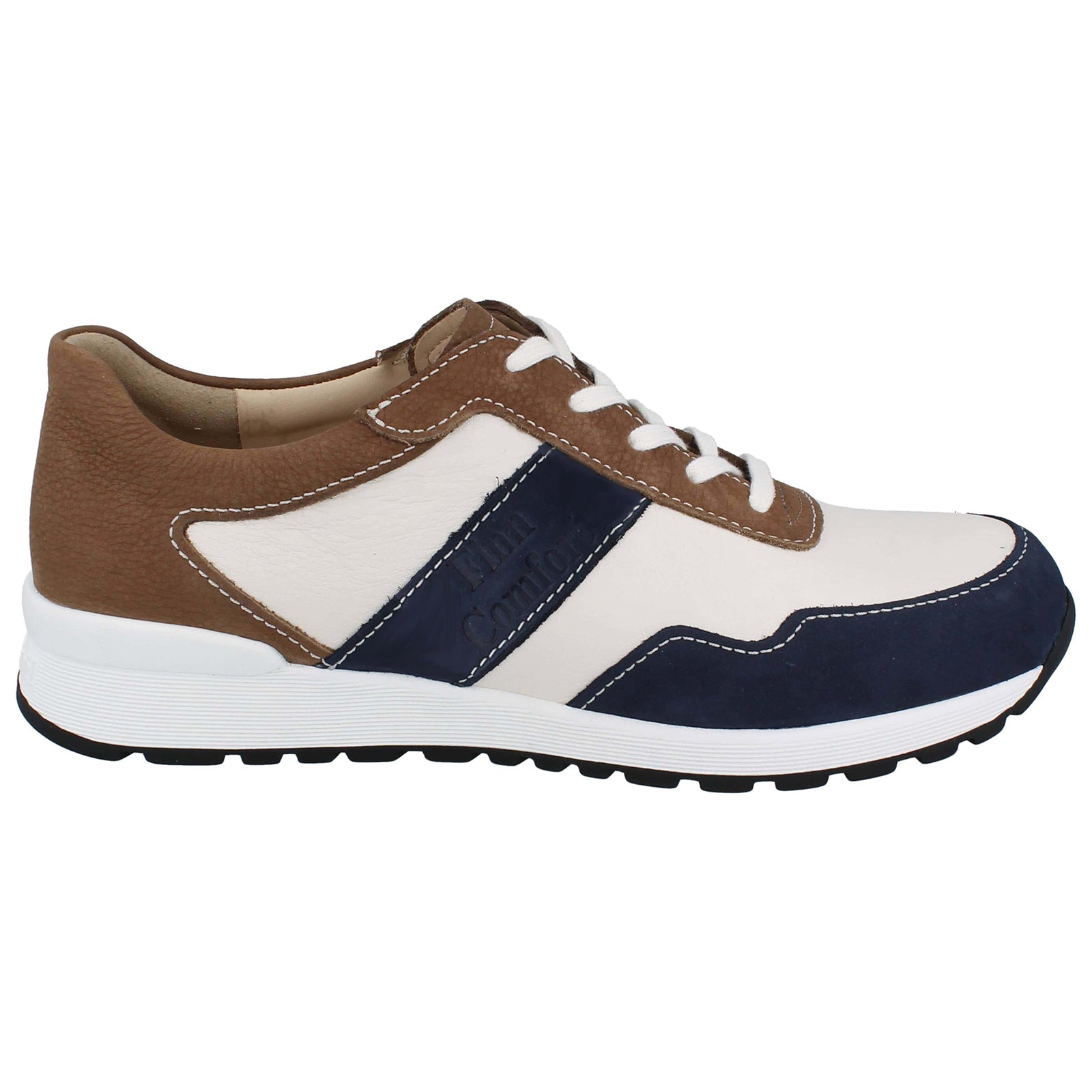 Finn Comfort Prezzo Leather Mens Shoes#color_atlantic hielo almond