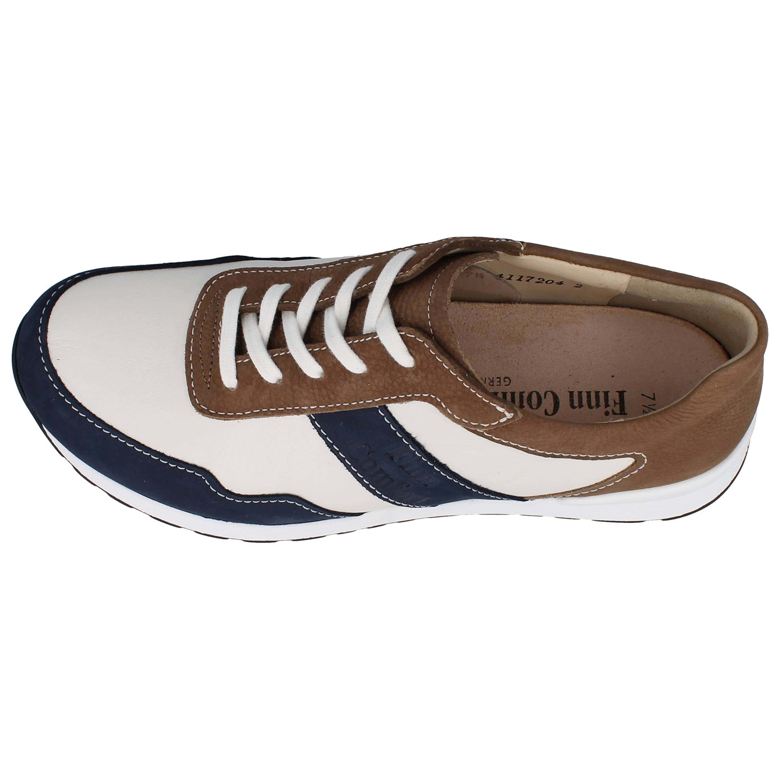 Finn Comfort Prezzo Leather Mens Shoes#color_atlantic hielo almond