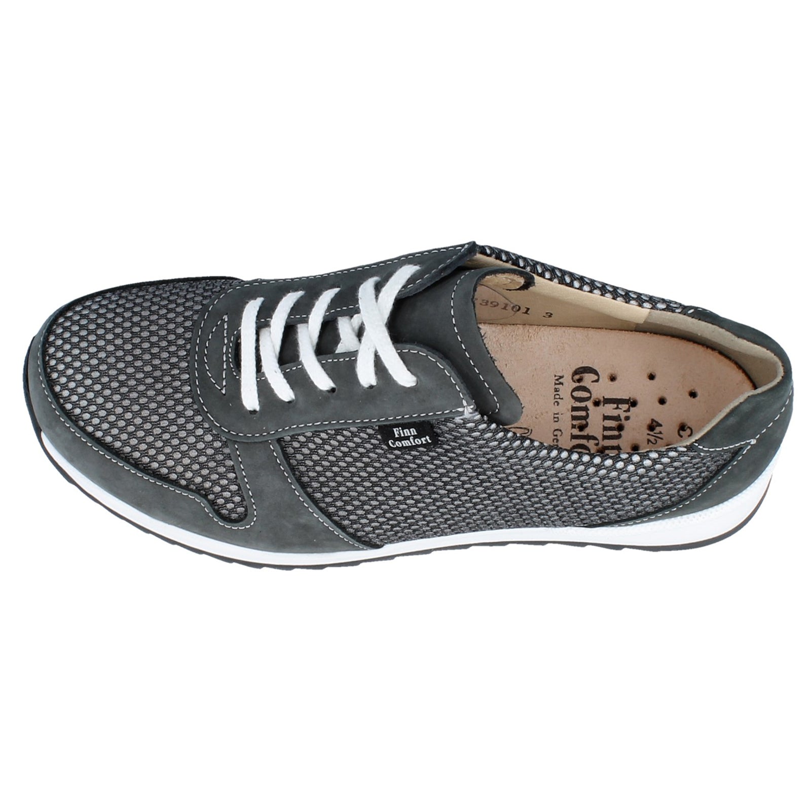 Finn Comfort Sidonia Nubuck Textile Womens Shoes#color_street