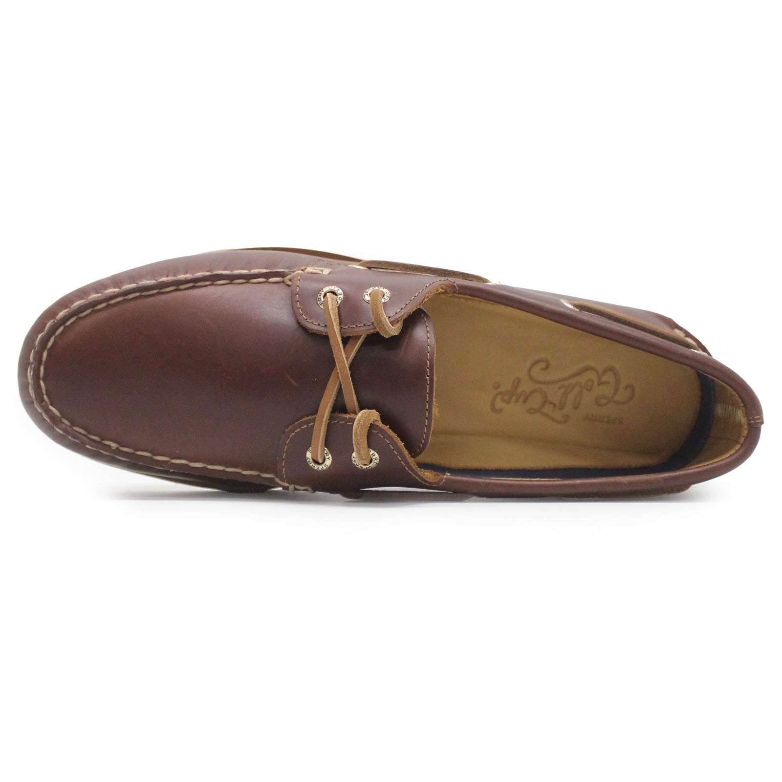 Sperry Gold Authentic Original 2-Eye Full Grain Leather Mens Shoes#color_medium beige beige moyen