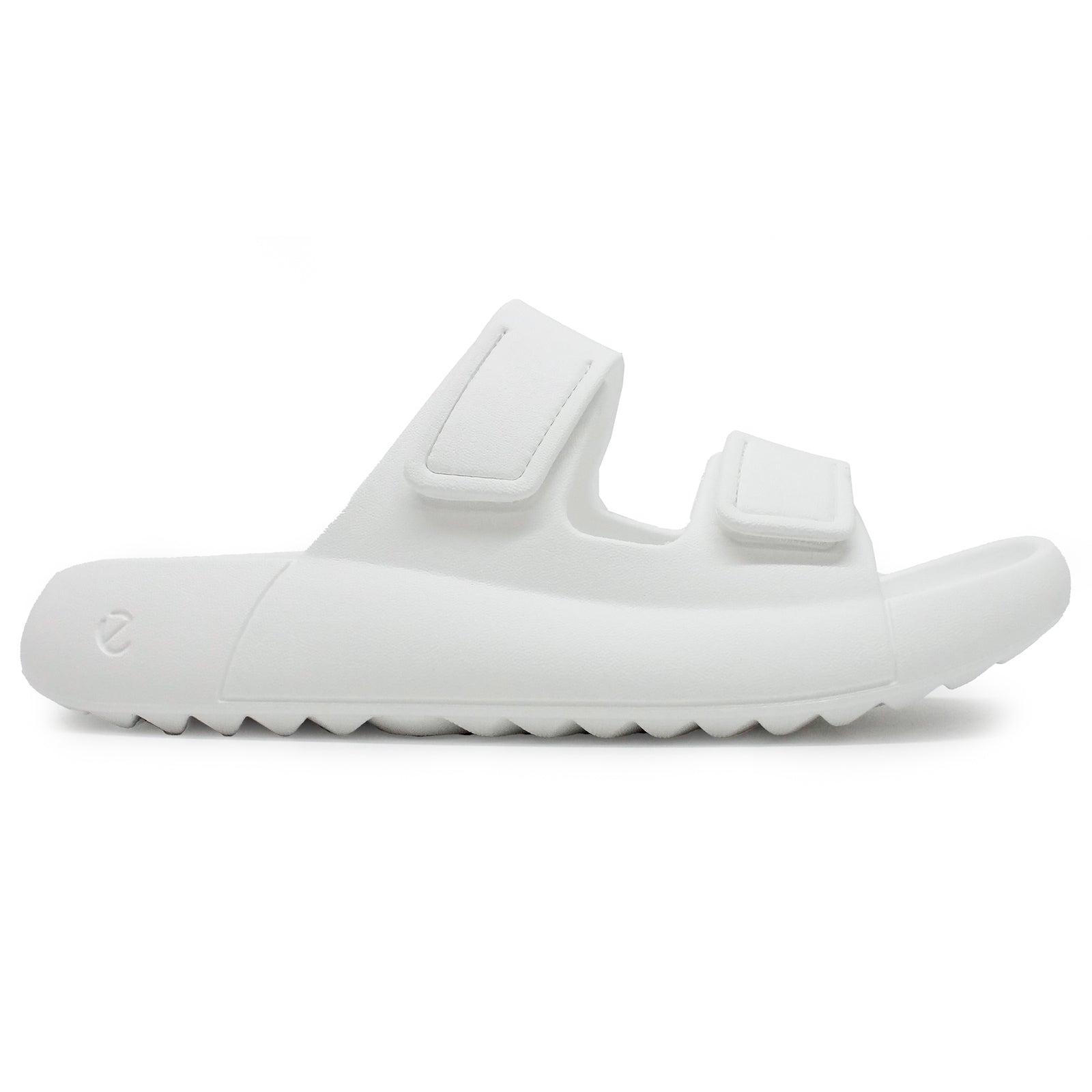 Ecco Cozmo E Synthetic Mens Sandals#color_bright white