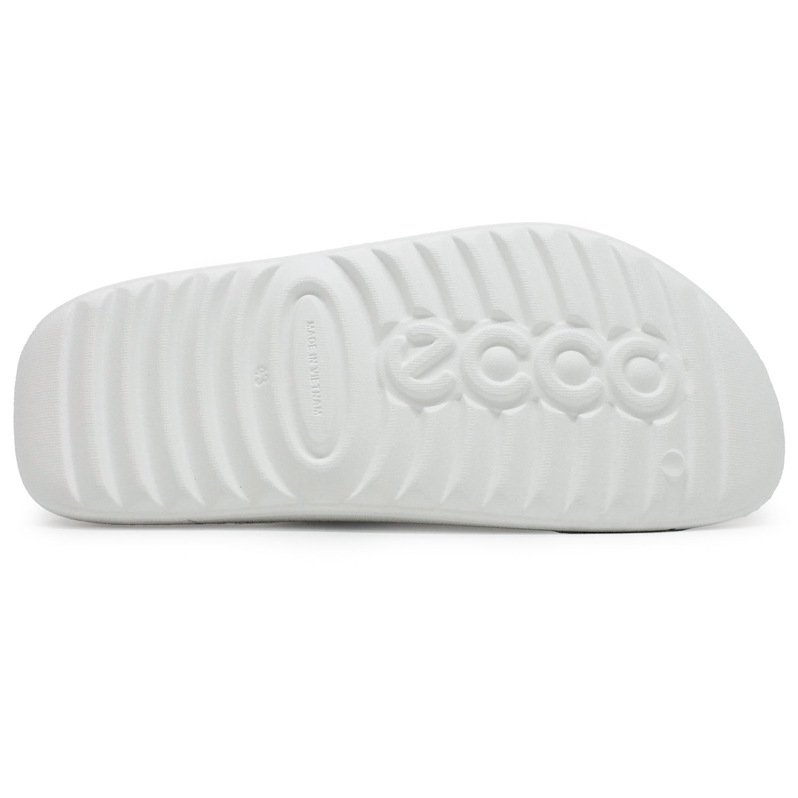 Ecco Cozmo E Synthetic Mens Sandals#color_bright white