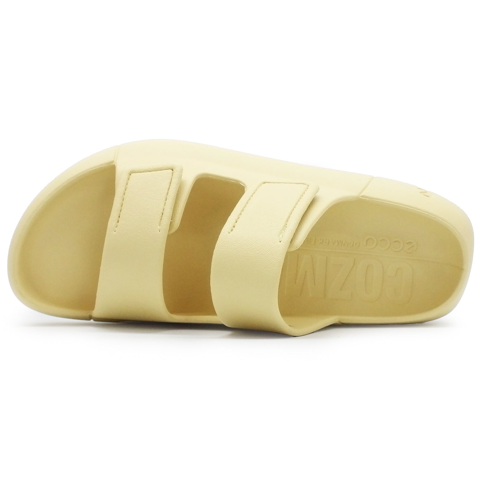 Ecco Cozmo E Synthetic Mens Sandals#color_straw