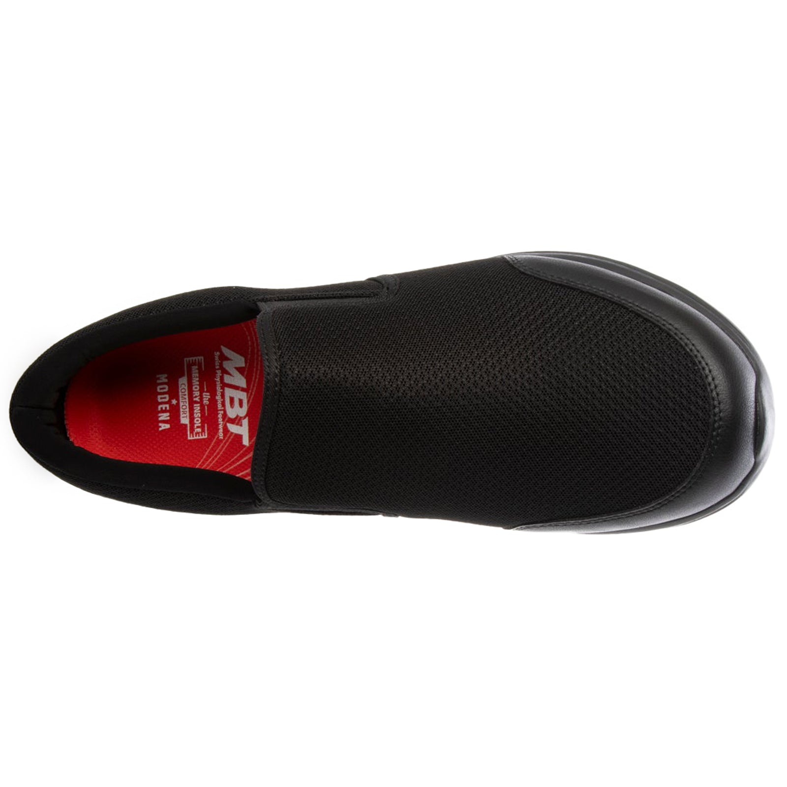 MBT SF Modena De-Slip On 4E Textile Synthetic Mens Trainers#color_black black