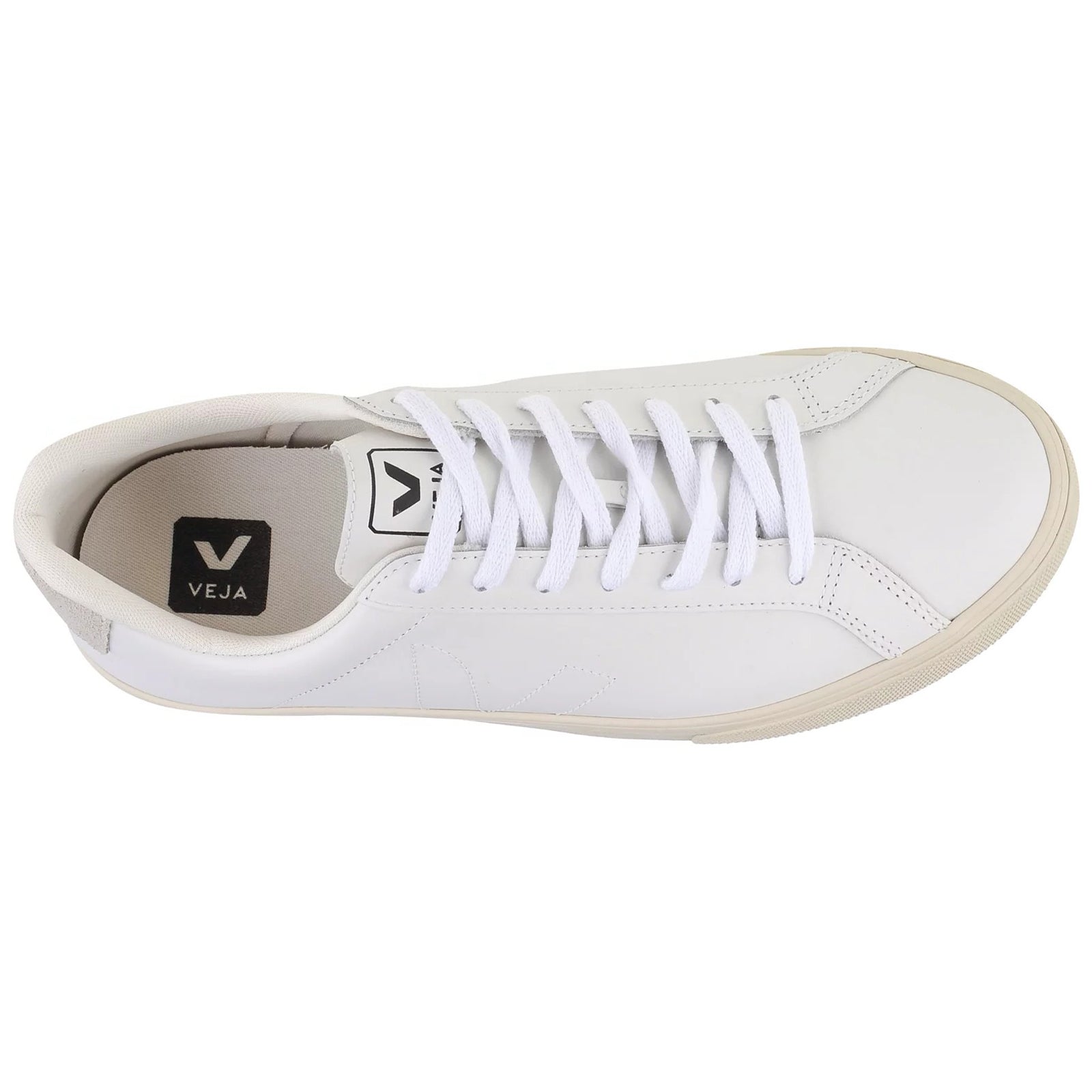 Veja Esplar Leather Womens Trainers#color_white