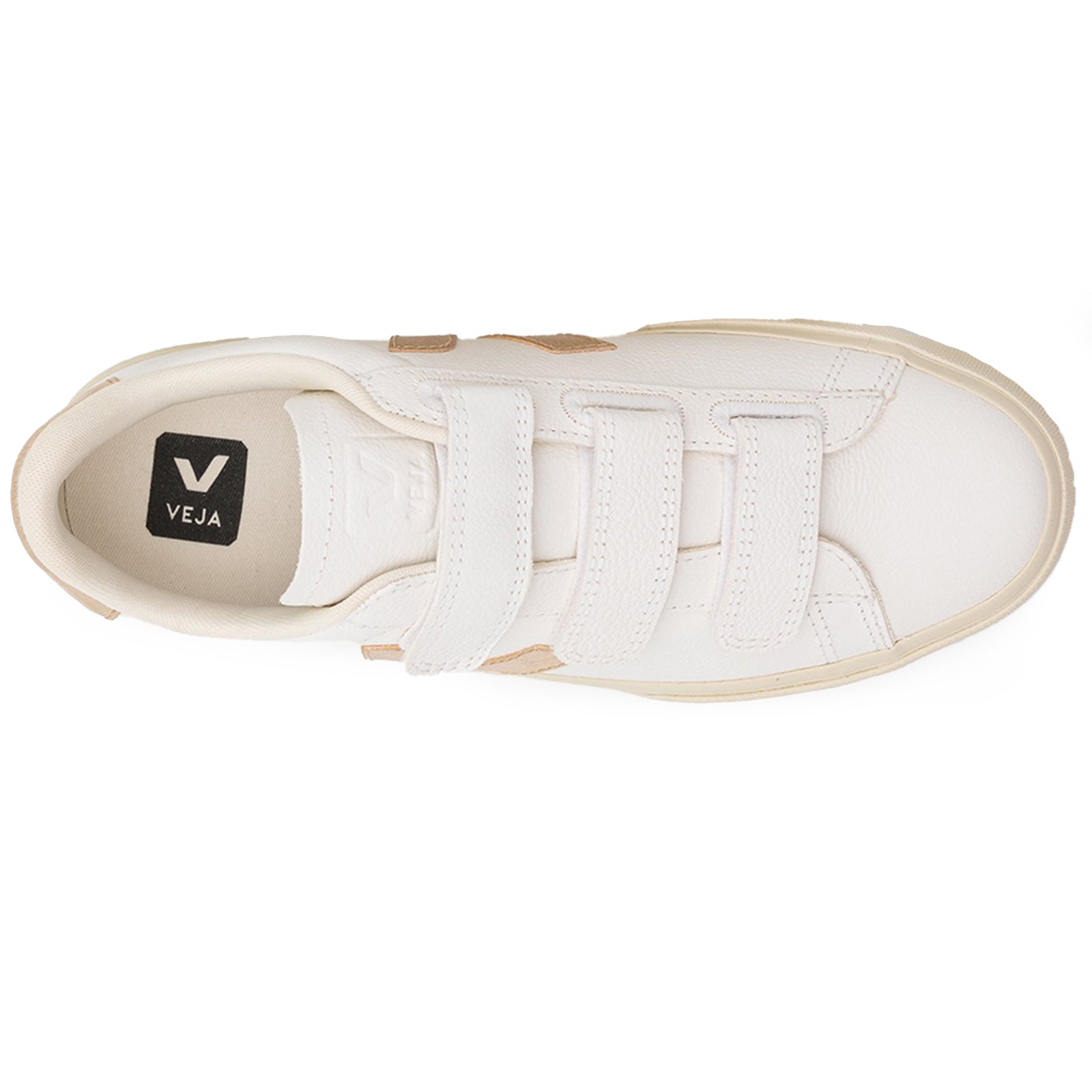 Veja Recife Chromefree Leather Mens Trainers#color_white platine