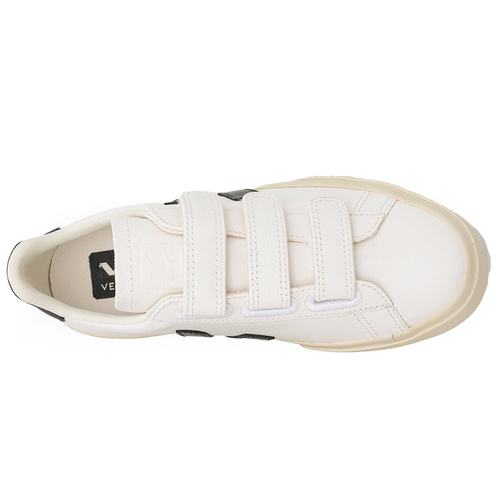 Veja Recife Chromefree Leather Mens Trainers#color_white black