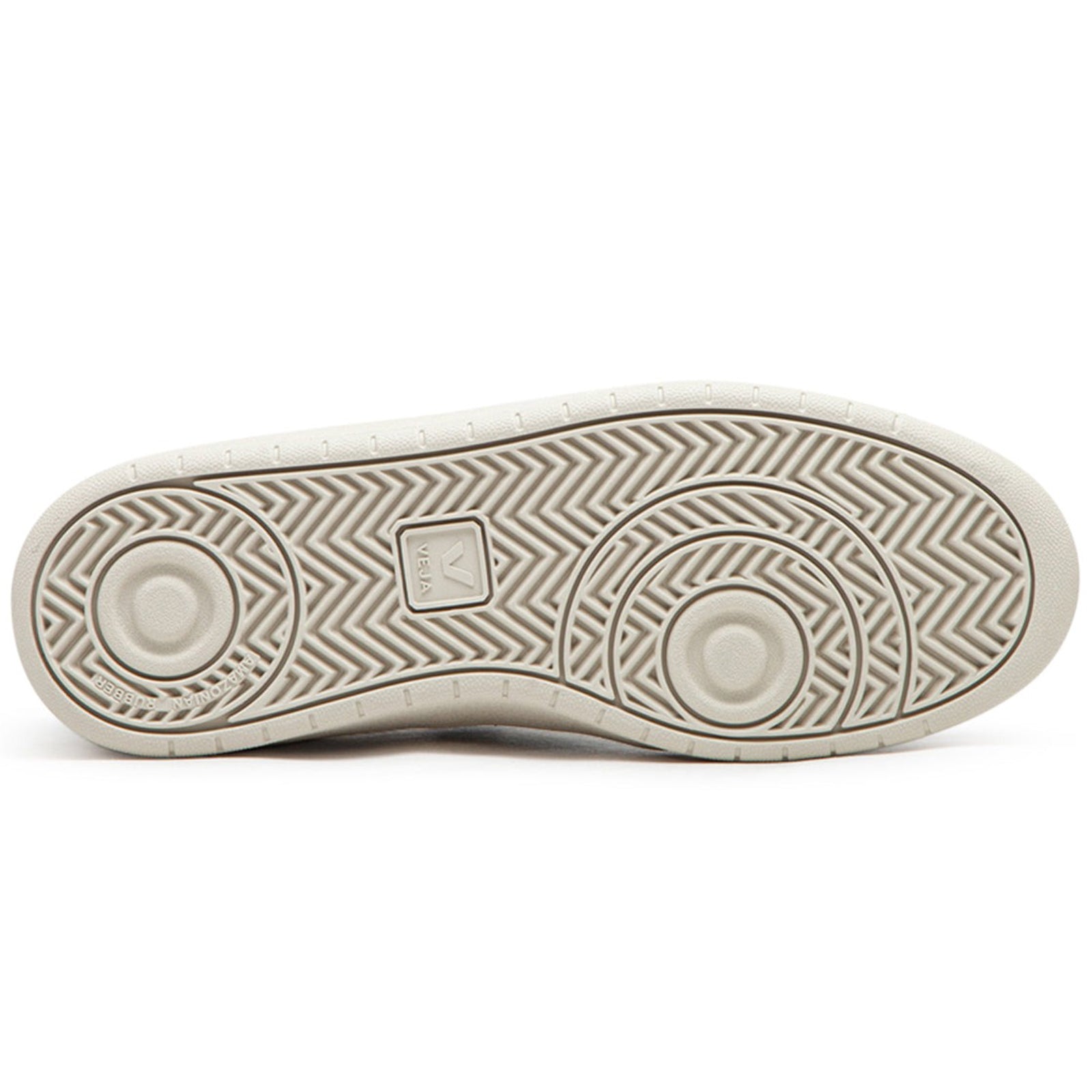 Veja V-90 Organic Traced Leather Mens Trainers#color_white cyprus