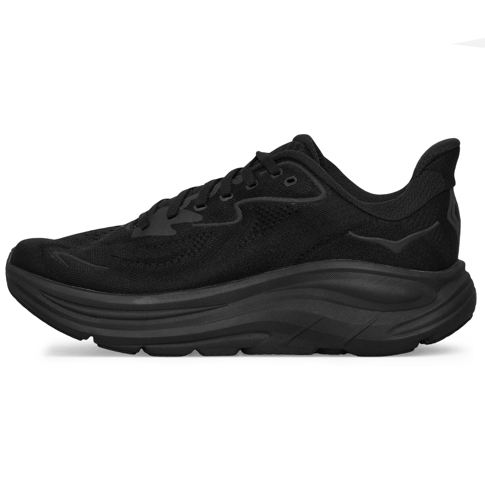 Hoka Clifton 10 Textile Mens Trainers#color_black black