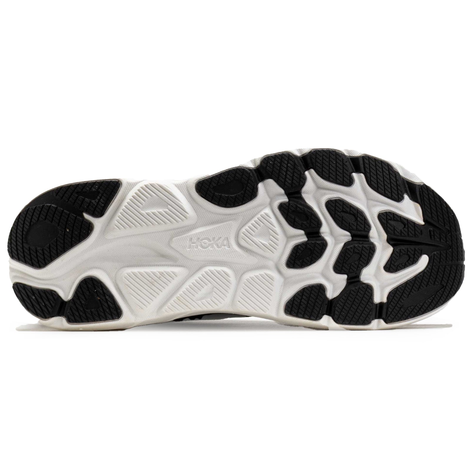 Hoka Clifton 10 Textile Mens Trainers#color_black white