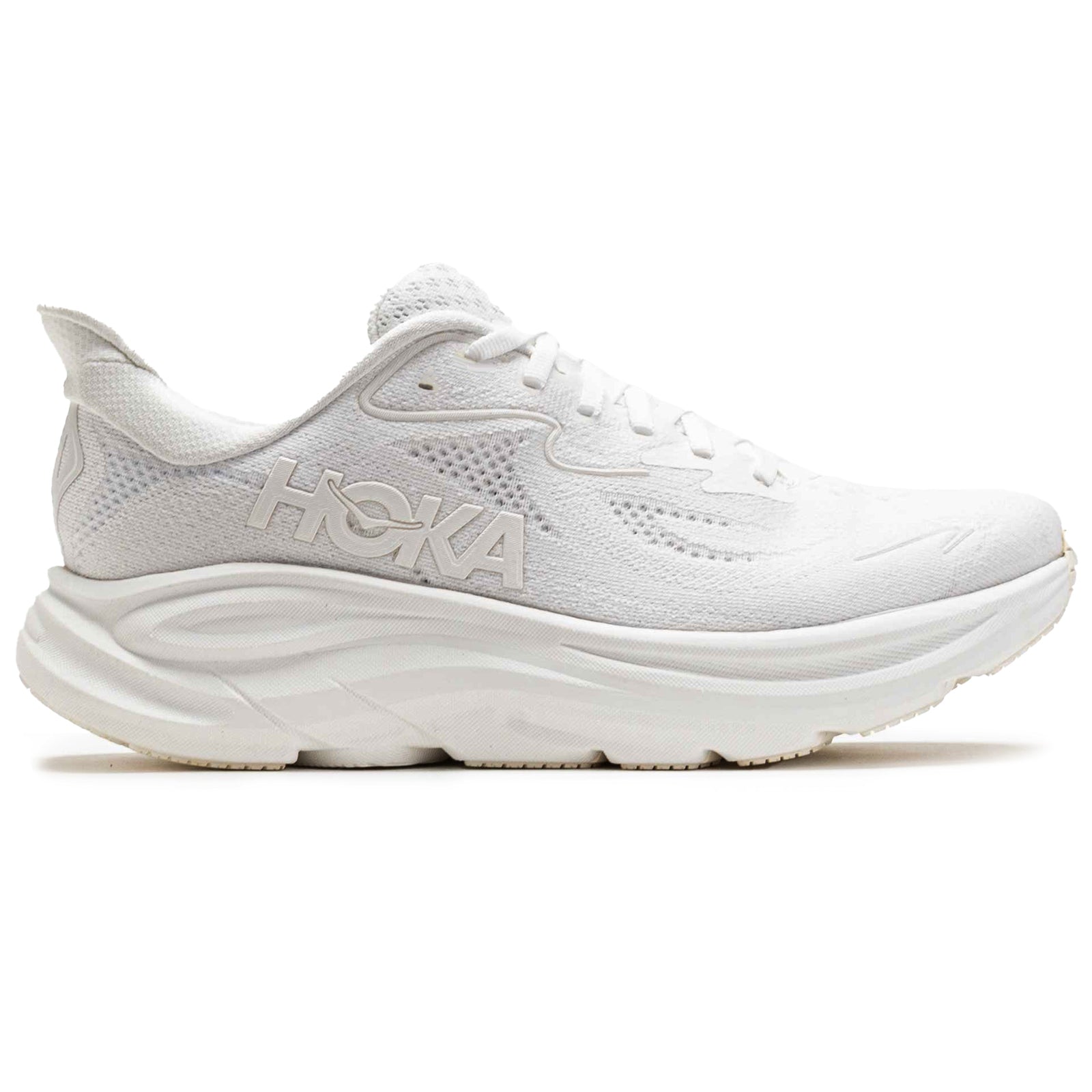 Hoka Clifton 10 Textile Mens Trainers#color_white white