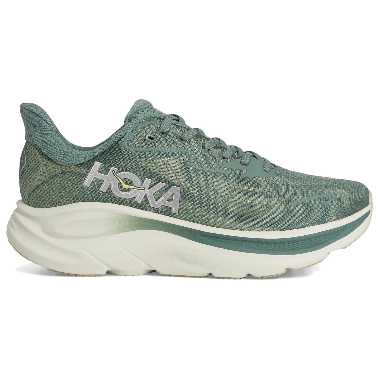 Hoka Clifton 10 Textile Mens Trainers#color_fern truffle salt