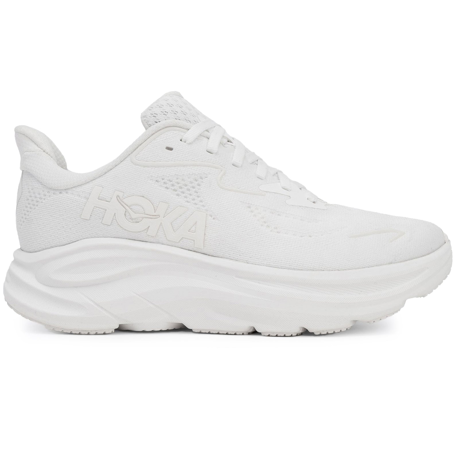 Hoka Clifton 10 Textile Womens Trainers#color_white white