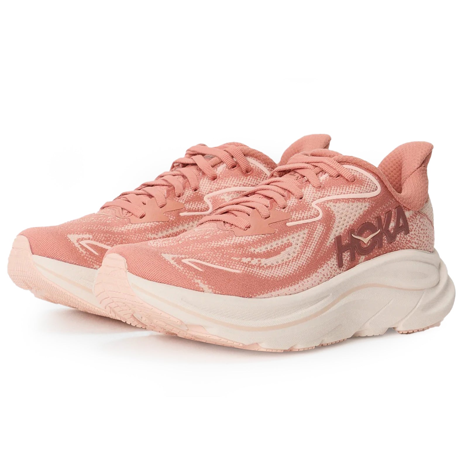 Hoka Clifton 10 Textile Womens Trainers#color_blush rose latte